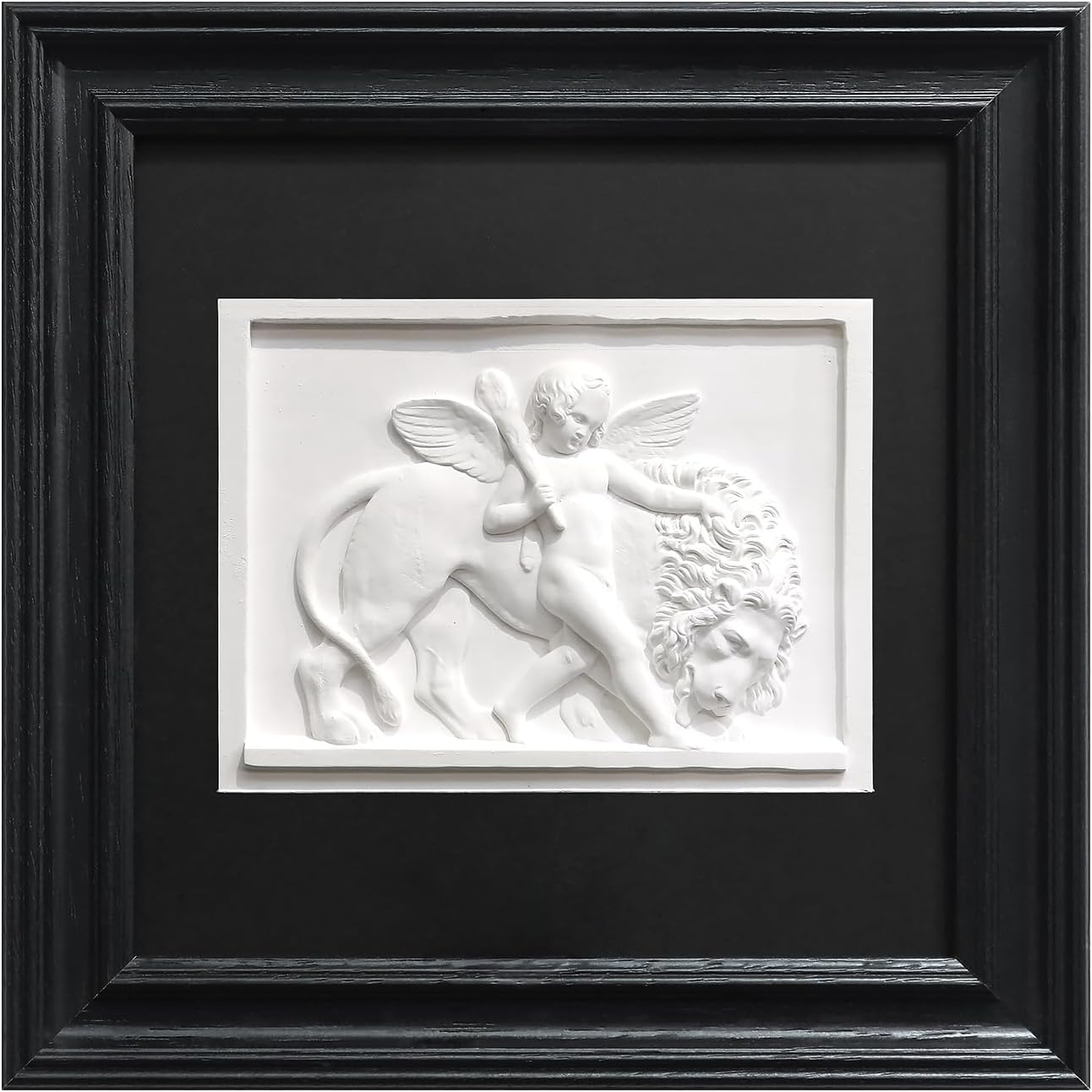 Folkor Life Wall Art Sculpture Classic Cupid Arrow with Black Frame