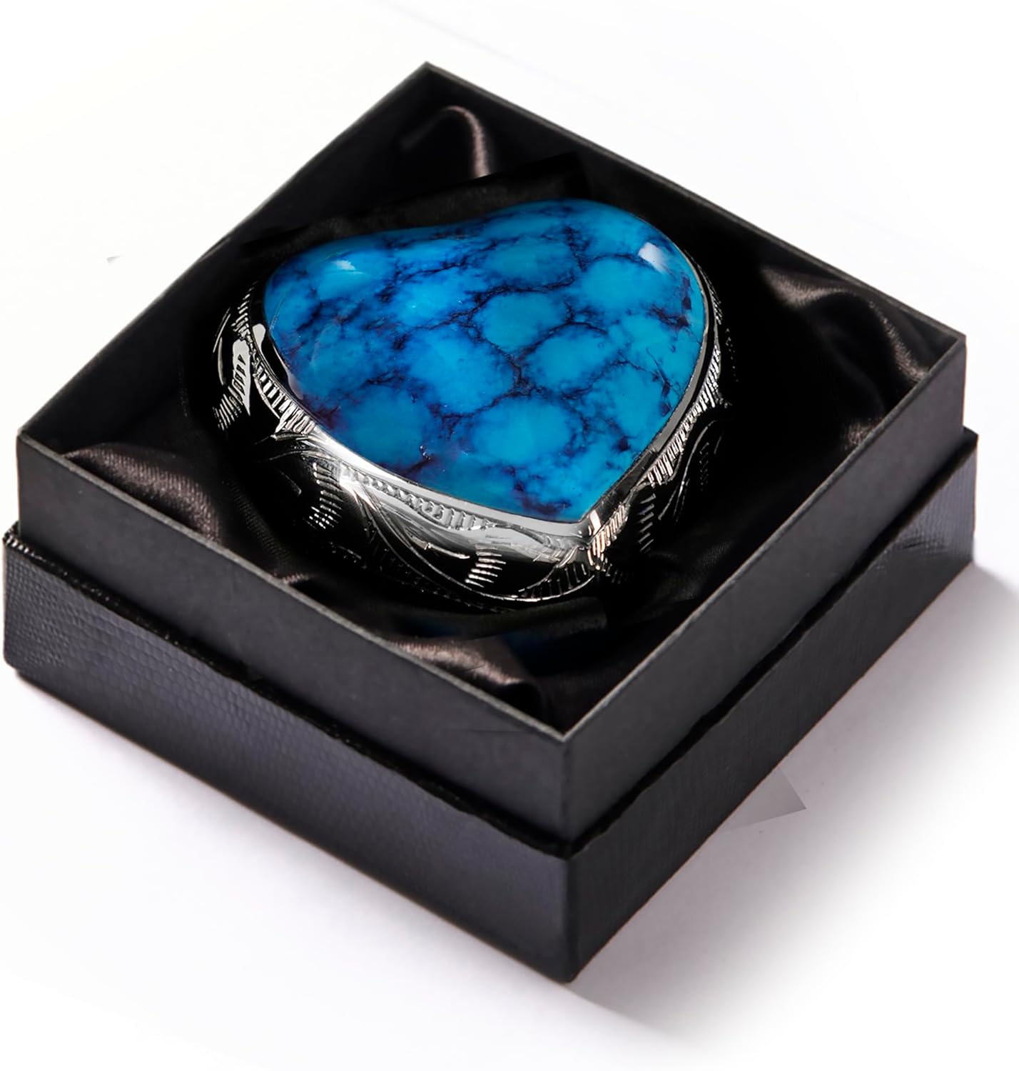 Trupoint Memorials Small Blue Heart Urn with Stand