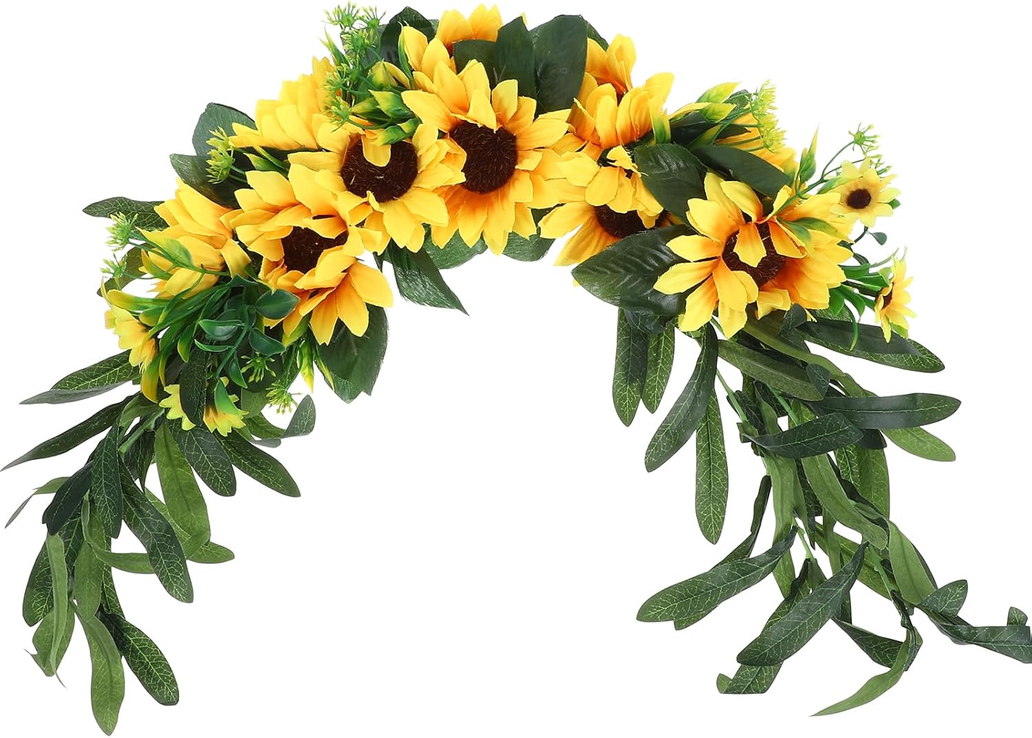 Artificial Sunflower Swag for Wedding Backdrop and Home Decor