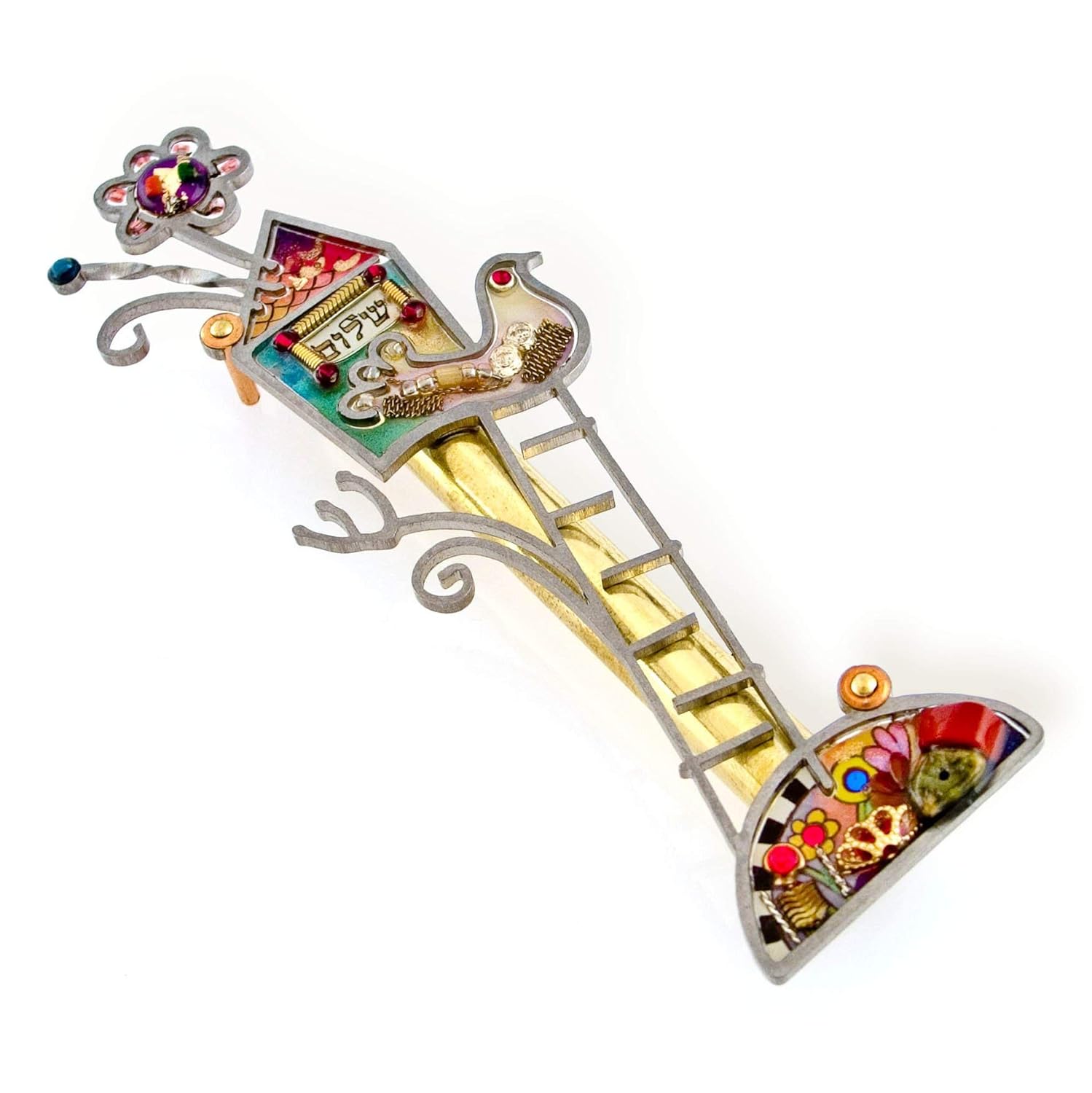 Seeka Peace Dove Treehouse Mezuzah - M0257