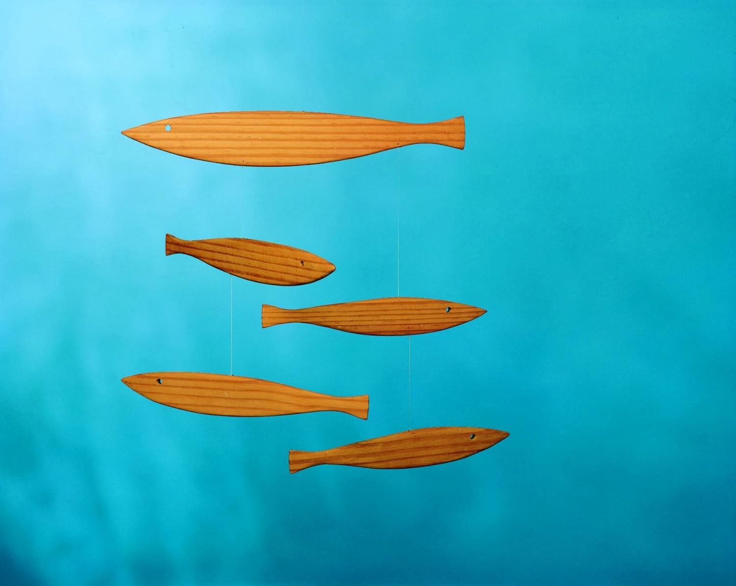 Flensted Floating Fish Mobile - 16 Inches Handmade Pine