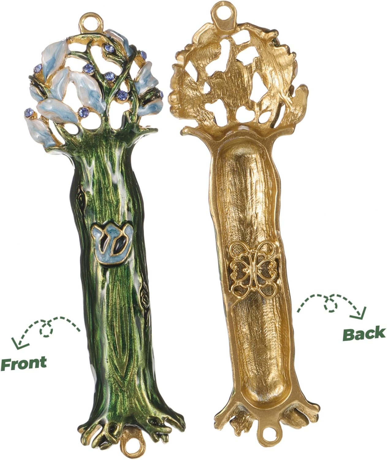 IMIKEYA Retro Alloy Door Ornament with Blessing