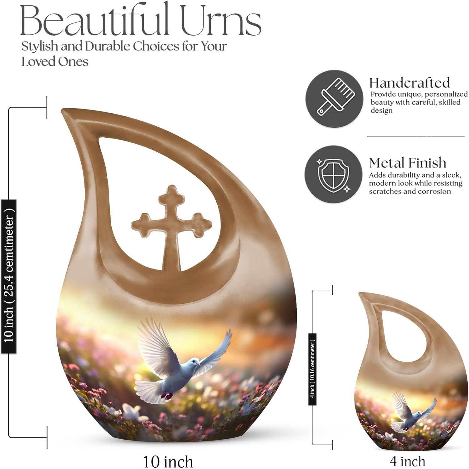 Cremation Keepsakes for Ashes - Mini Urns Set of 4