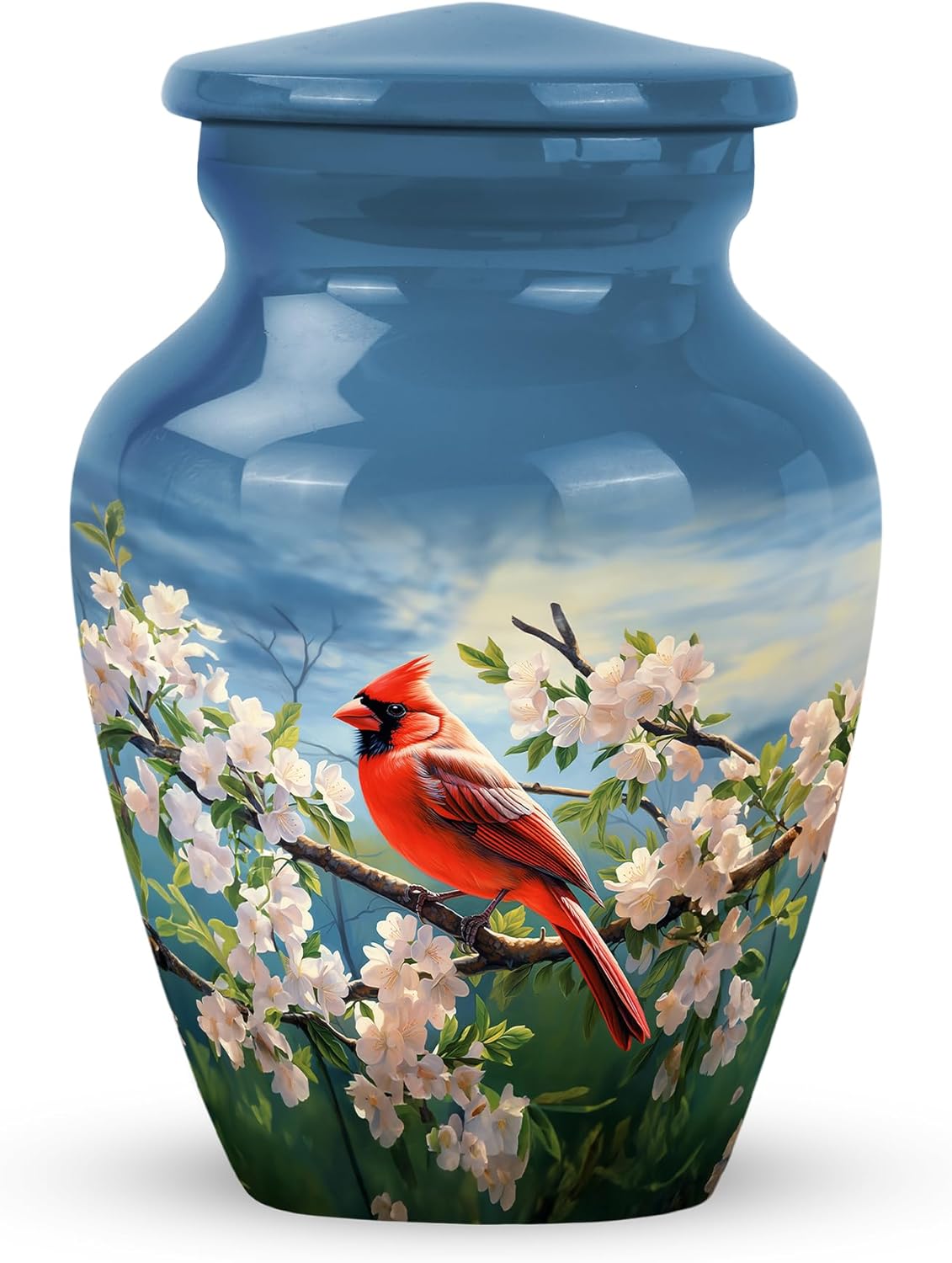 YATSKIA Cardinal Bird 3 Inch Cremation Urn for Ashes