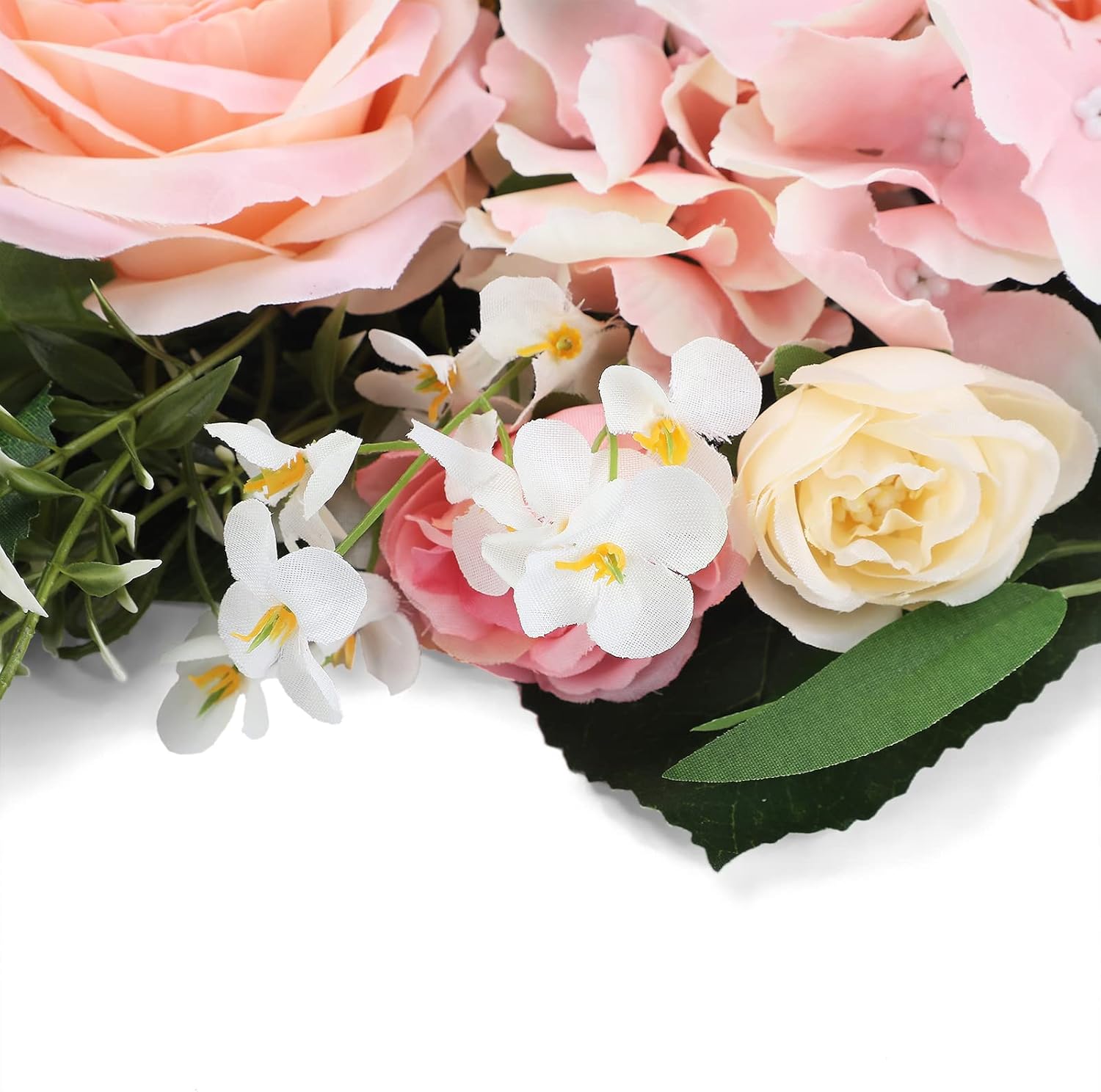 TREETDOBV Pink Rose Swag Artificial Flowers Wedding Decor