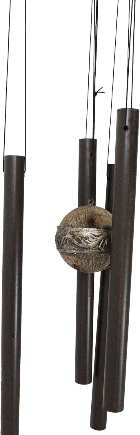 Ebros Gift Rustic Horse Saddle Wind Chime Decor