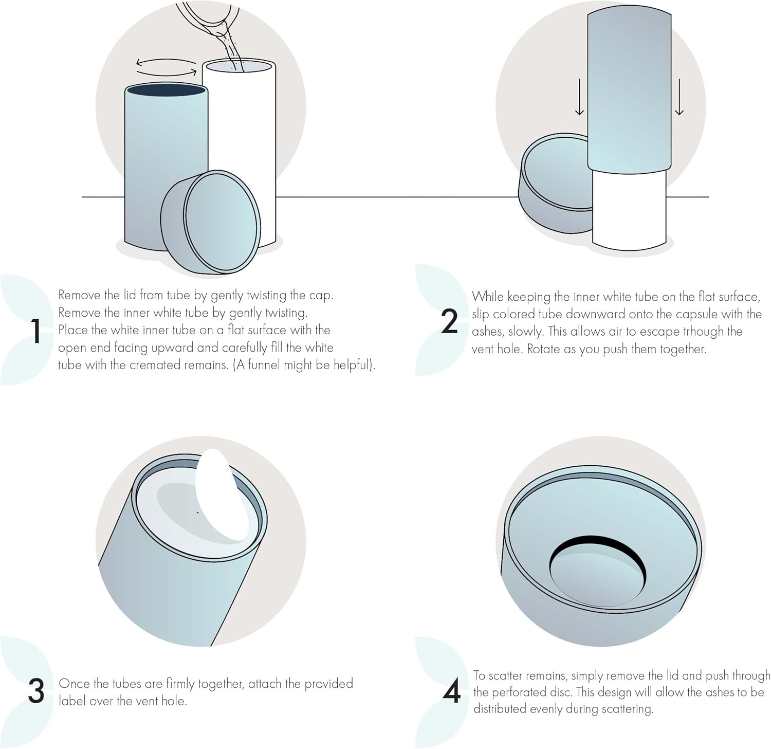 Eco-Friendly Biodegradable Scattering Urn for Human Ashes