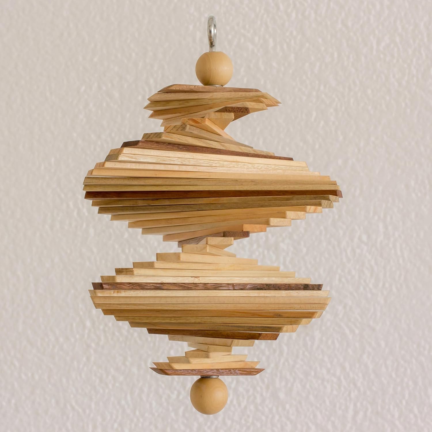 Novica Artisan Handcrafted Wood Mobile Brown