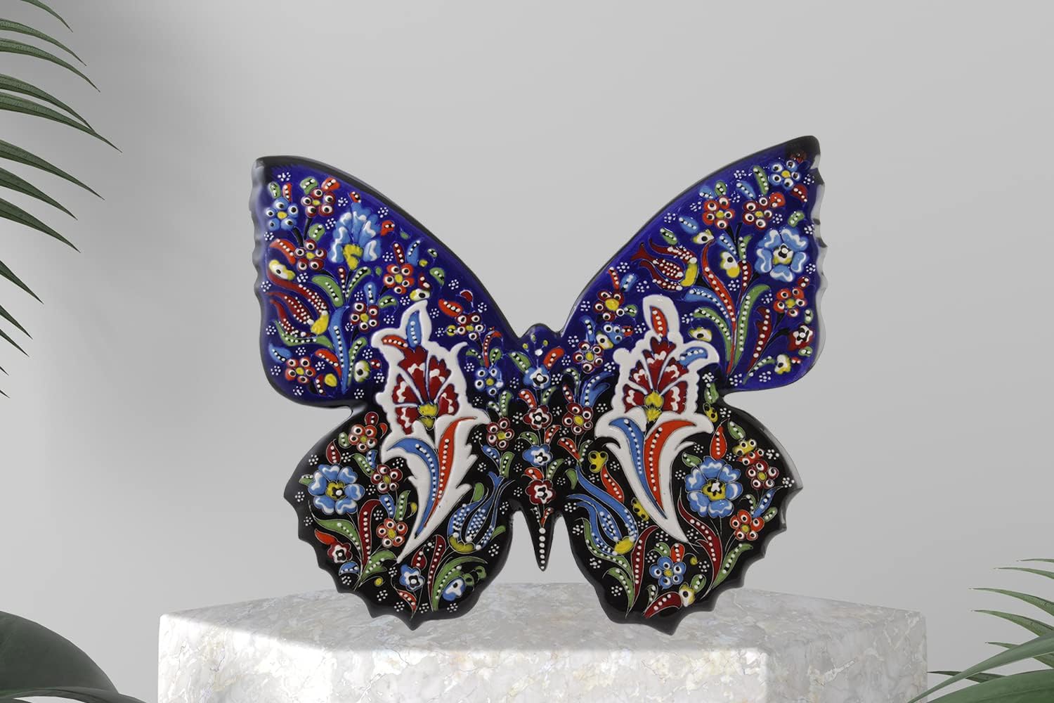 EliPOT 12 Inch Ceramic Wall Butterfly Decor