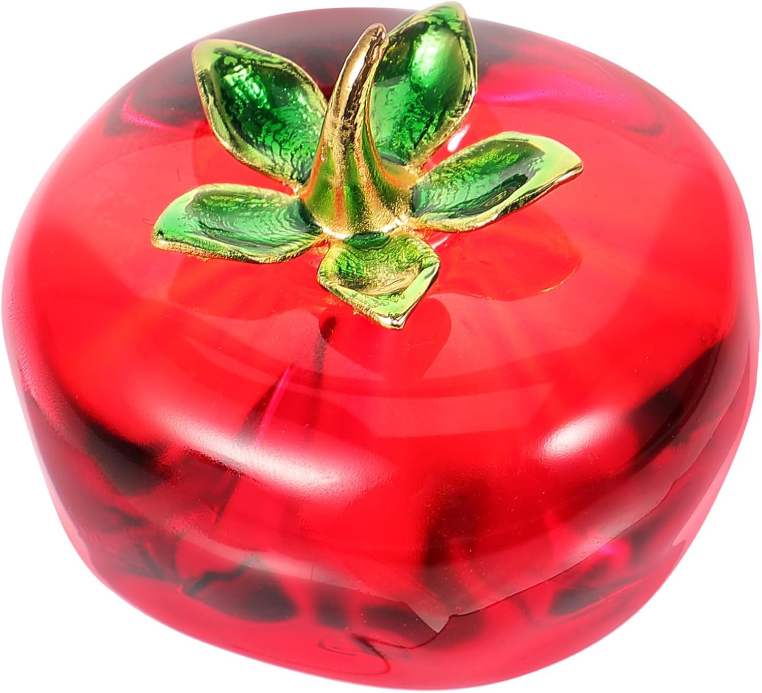 Zerodeko Crystal Strawberry Persimmon Desktop Ornament