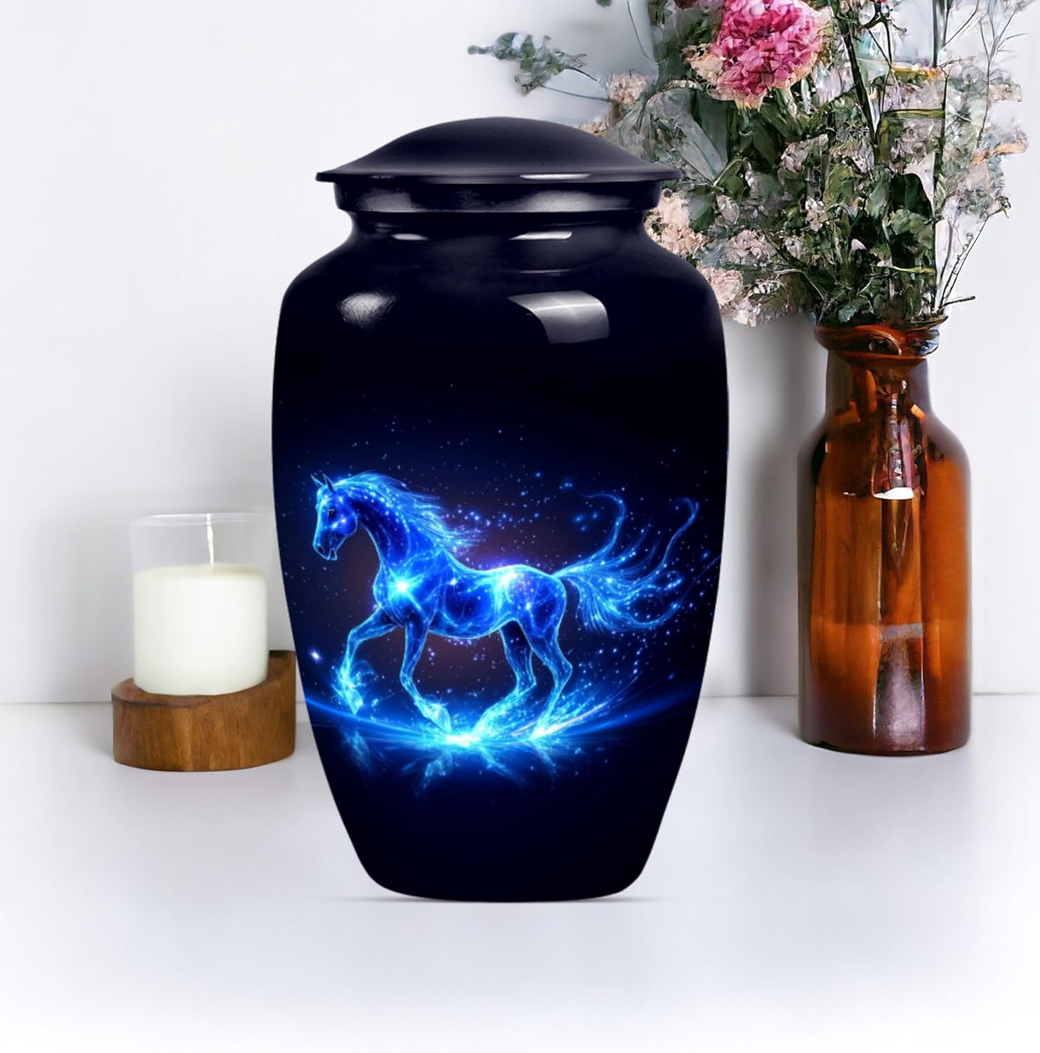 Horse Urn - 10 Inch Cremation Urn for Human Ashes