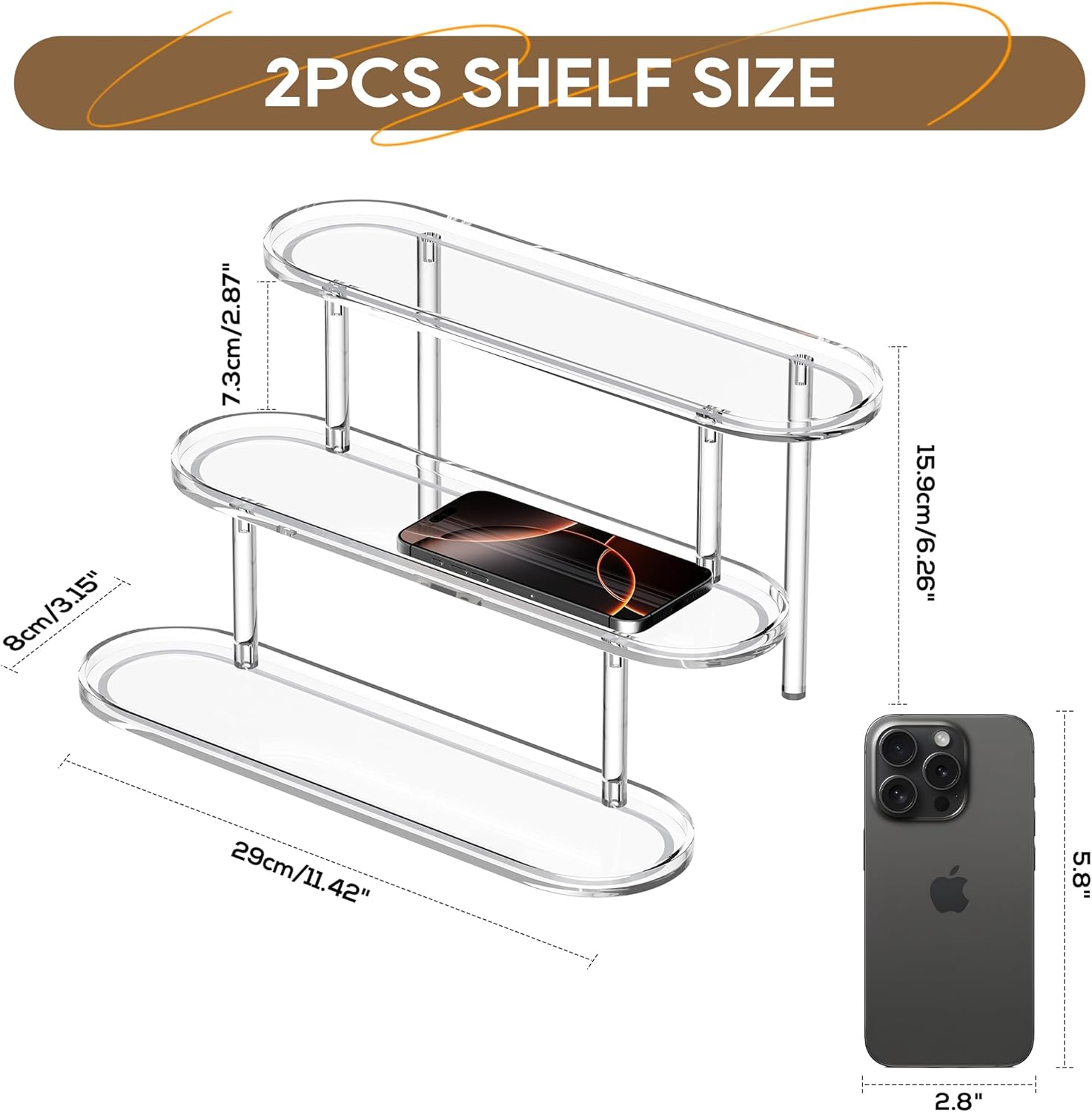 Glowing Acrylic Riser Display Shelf for Funko-POP Figures