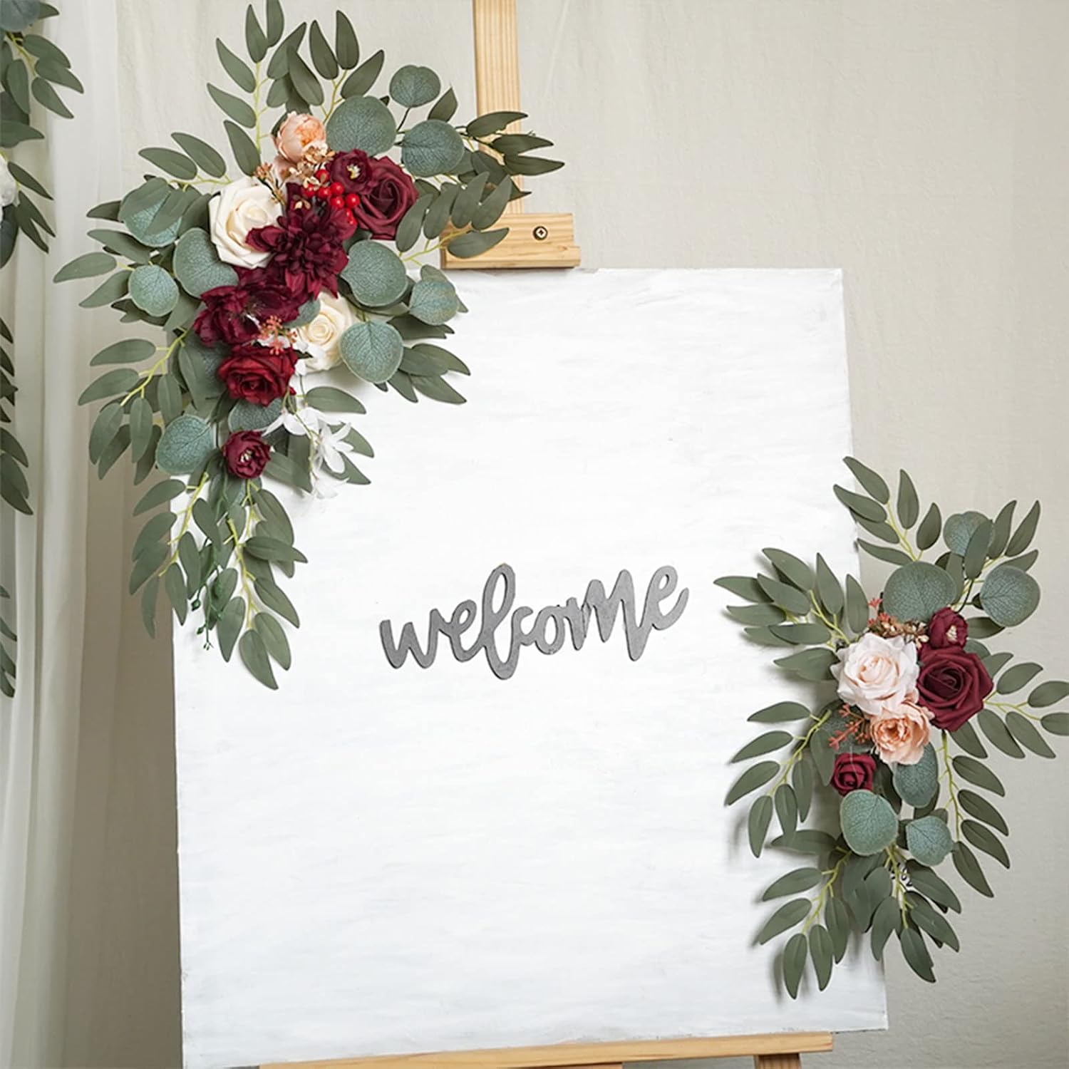 Wedding Arch Flowers Rustic Artificial Floral Swag