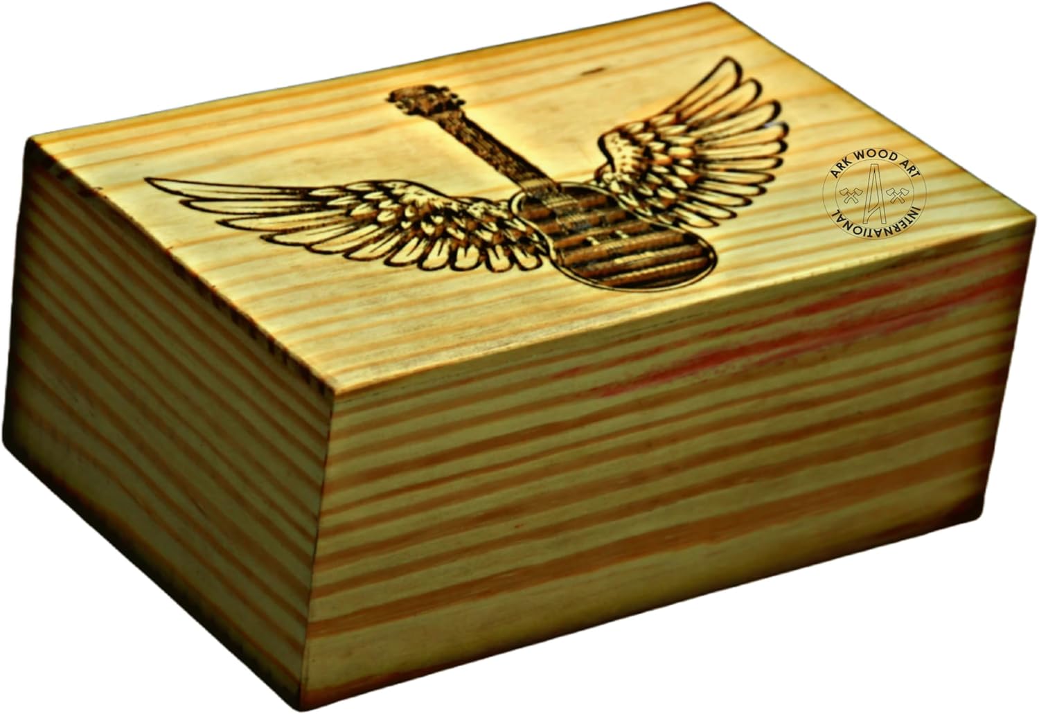 Guitar Musical Lovers Urns Handmade Wooden Urn for Ashes