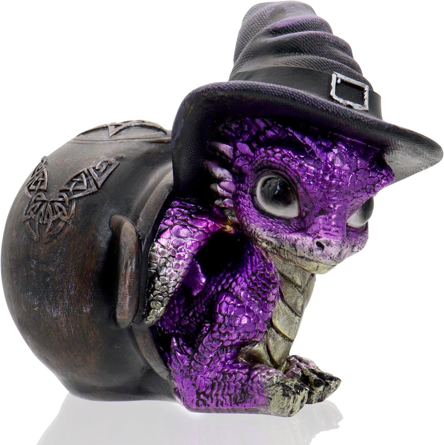 Mini Purple Dragon Figurine - Fantasy Decor Statue