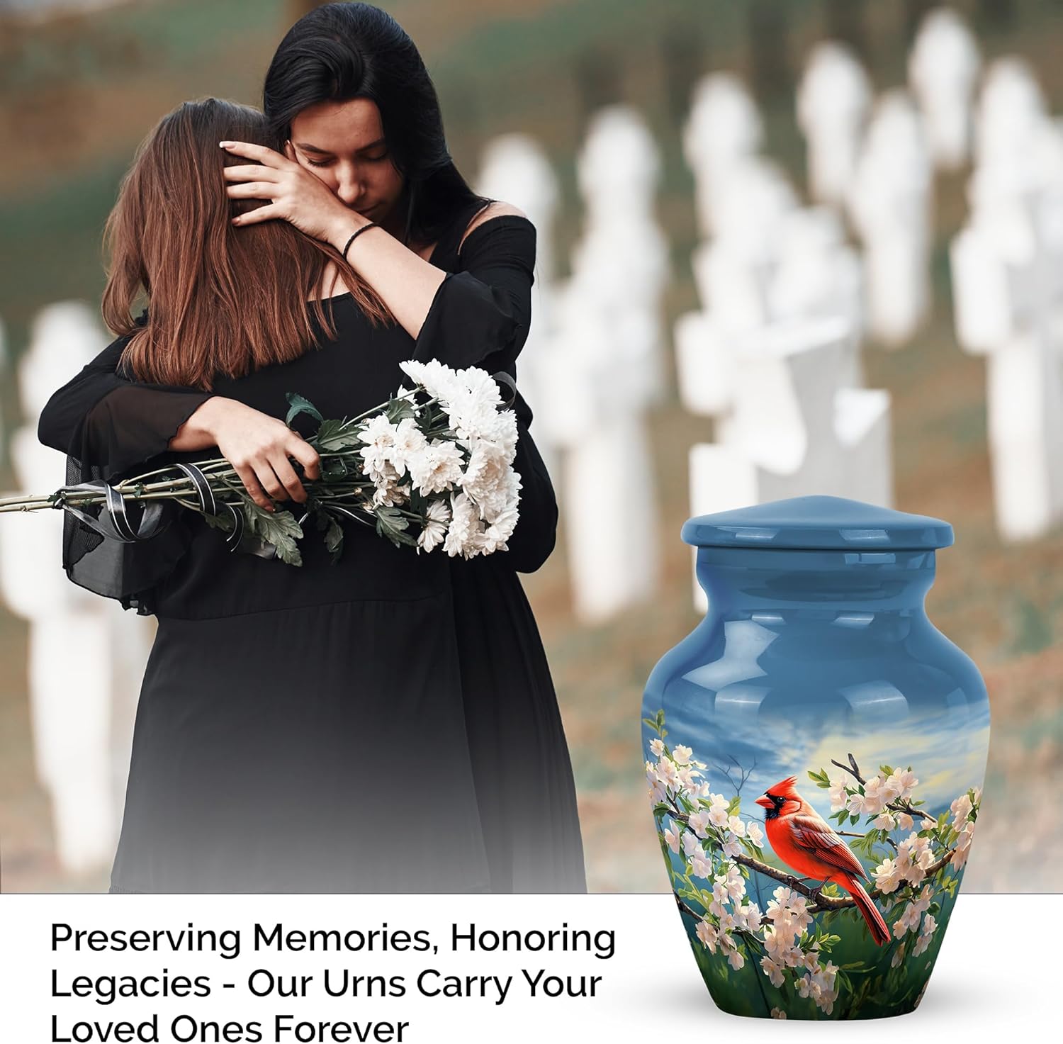 YATSKIA Cardinal Bird 3 Inch Cremation Urn for Ashes