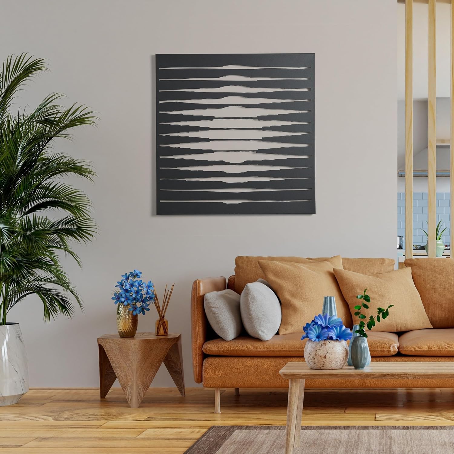 NEODECO Sun Lights Metal Wall Art for Home Decor