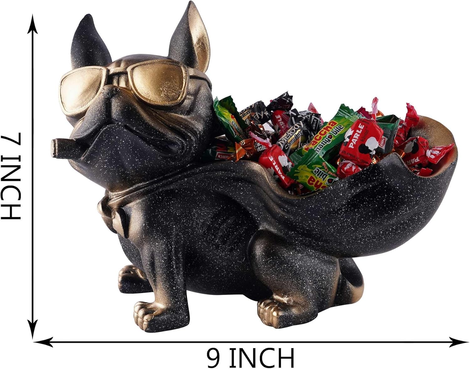Cool Dog Decoration Resin Showpiece for Home Table