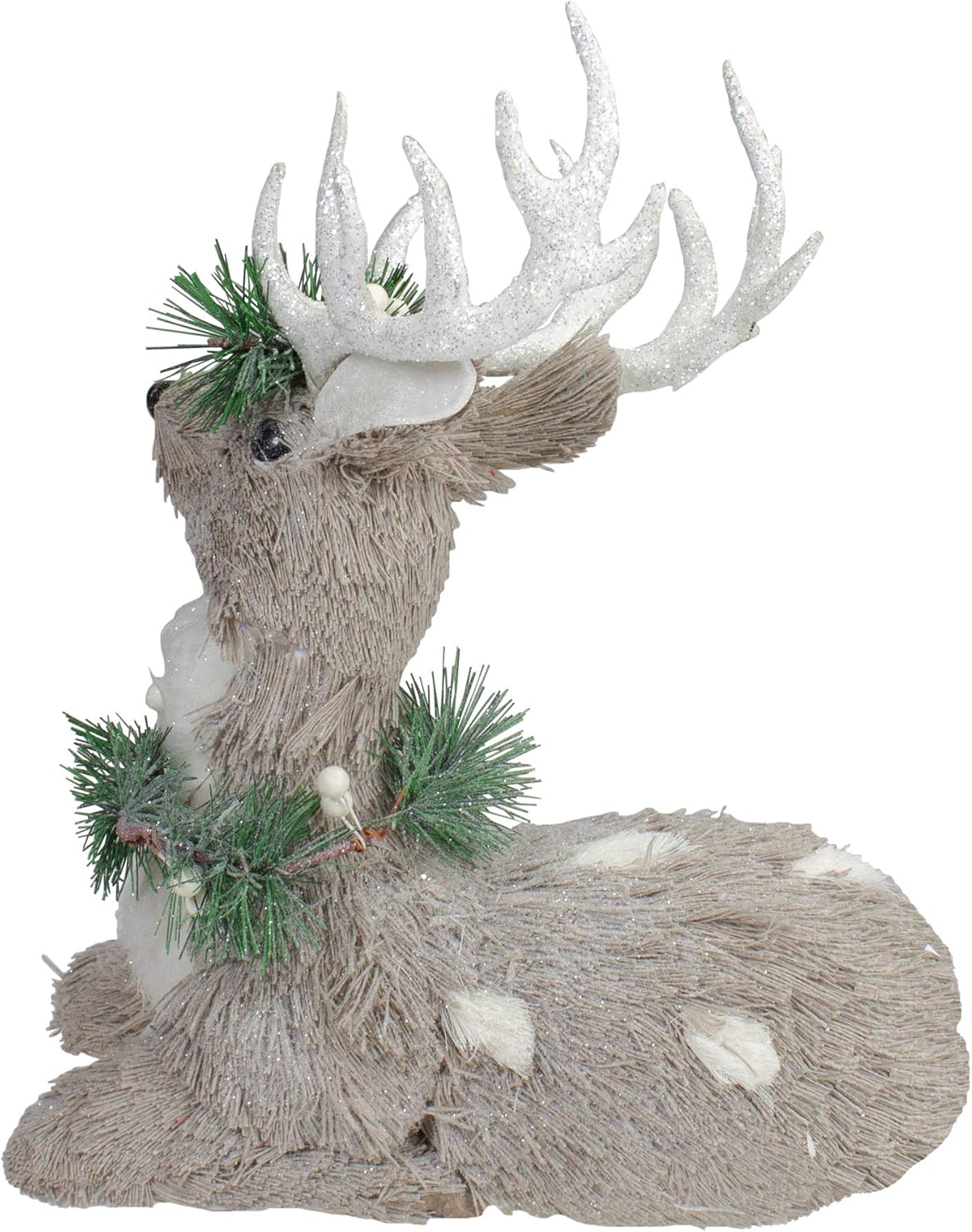 Northlight Gray Sisal Reindeer Christmas Figurine 1275 Inch
