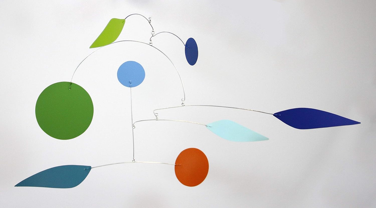 Pinwheel Mobile Midcentury Modern Hanging Art