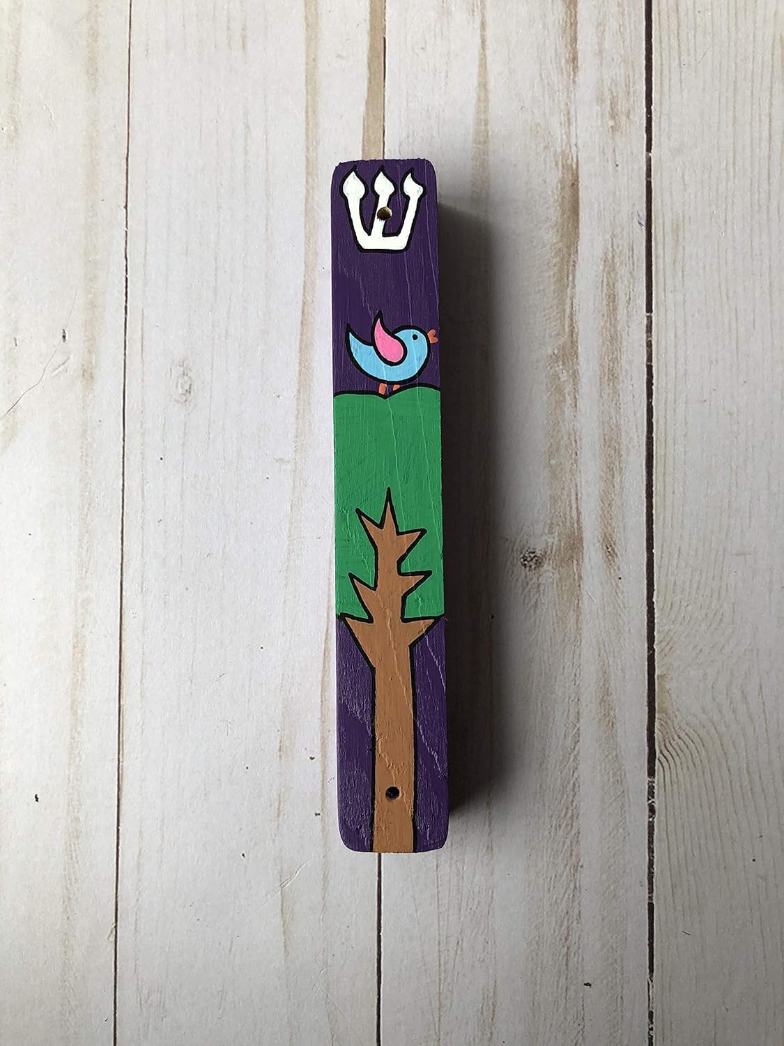 Lea Joelle Bird and Tree Mezuzah Gift Case