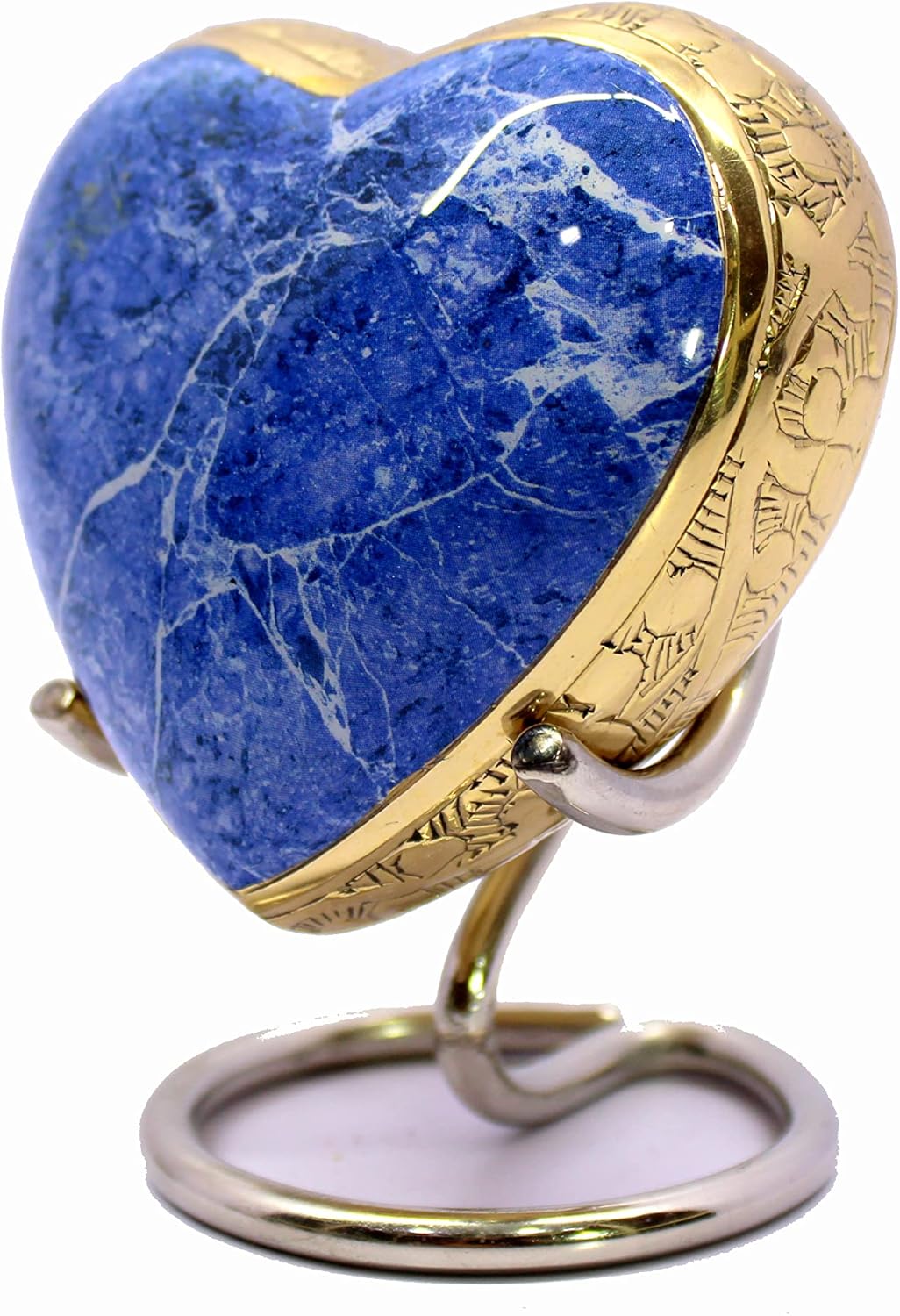 eSplanade Brass Mini Heart-Shaped Cremation Urn