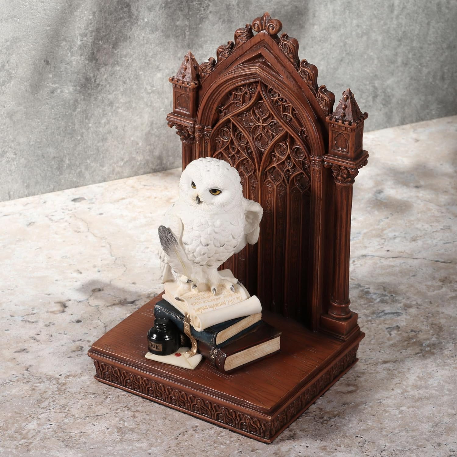 Veronese Design 9 58 Inch Snowy Owl of Wisdom Resin Figurine