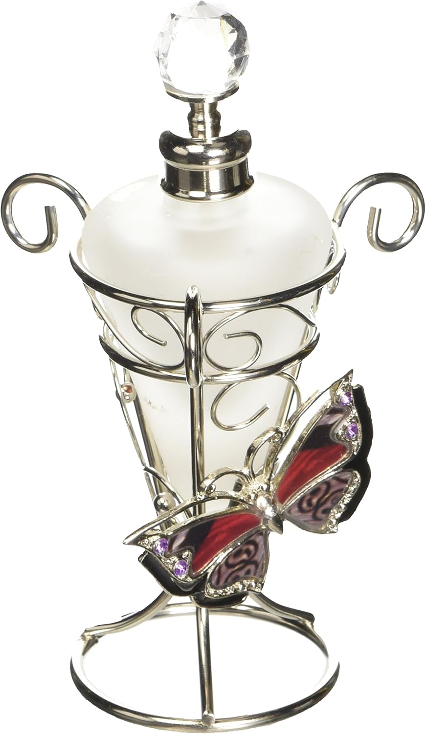 StealStreet 5-Inch Perfume Bottle Butterfly Burgandy Red
