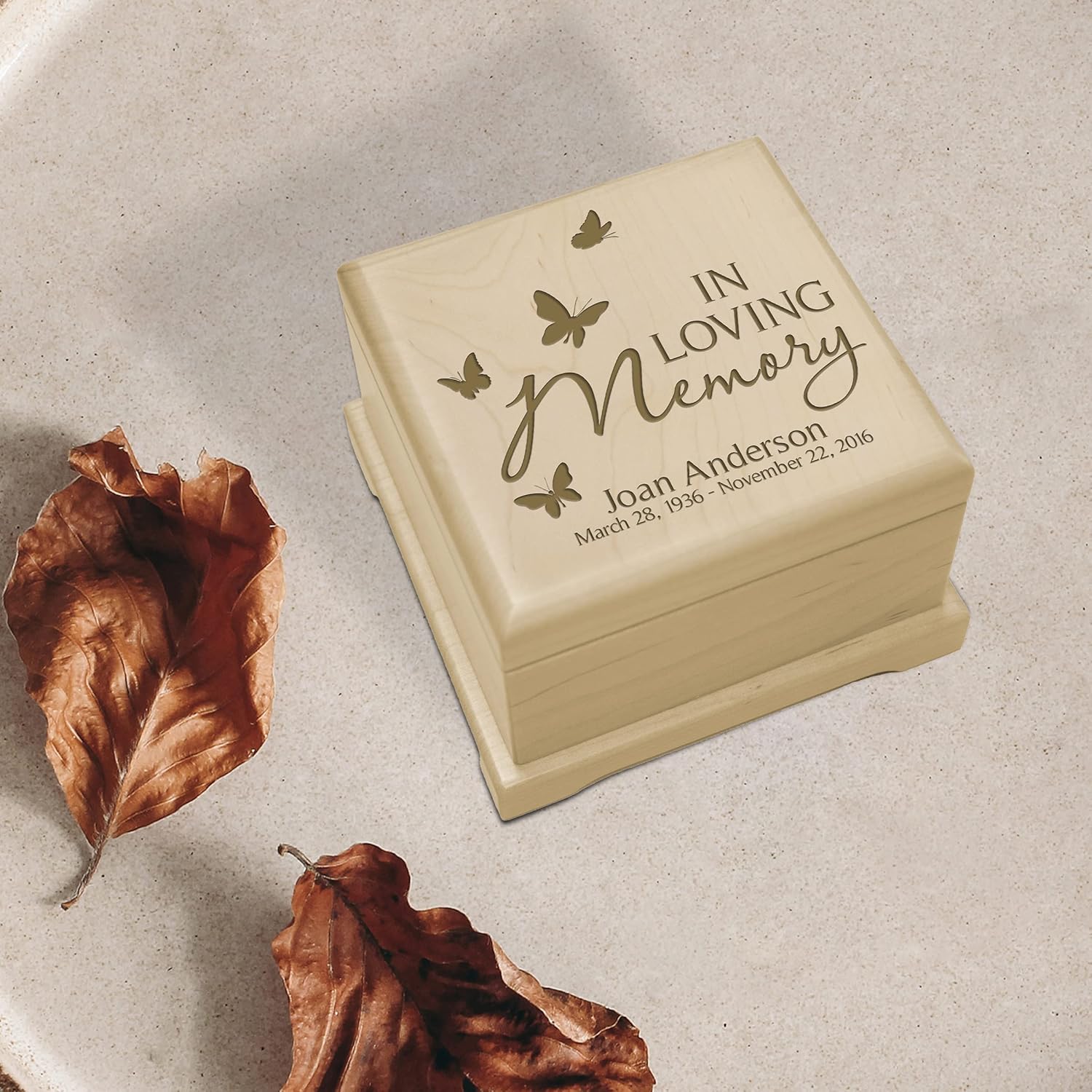 LifeSong Milestones Small Wooden Urns for Ashes