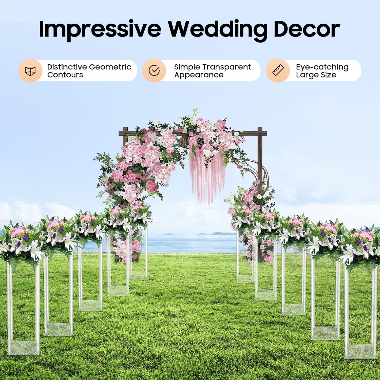 10PCS 236 Inch High Wedding Flower Stand