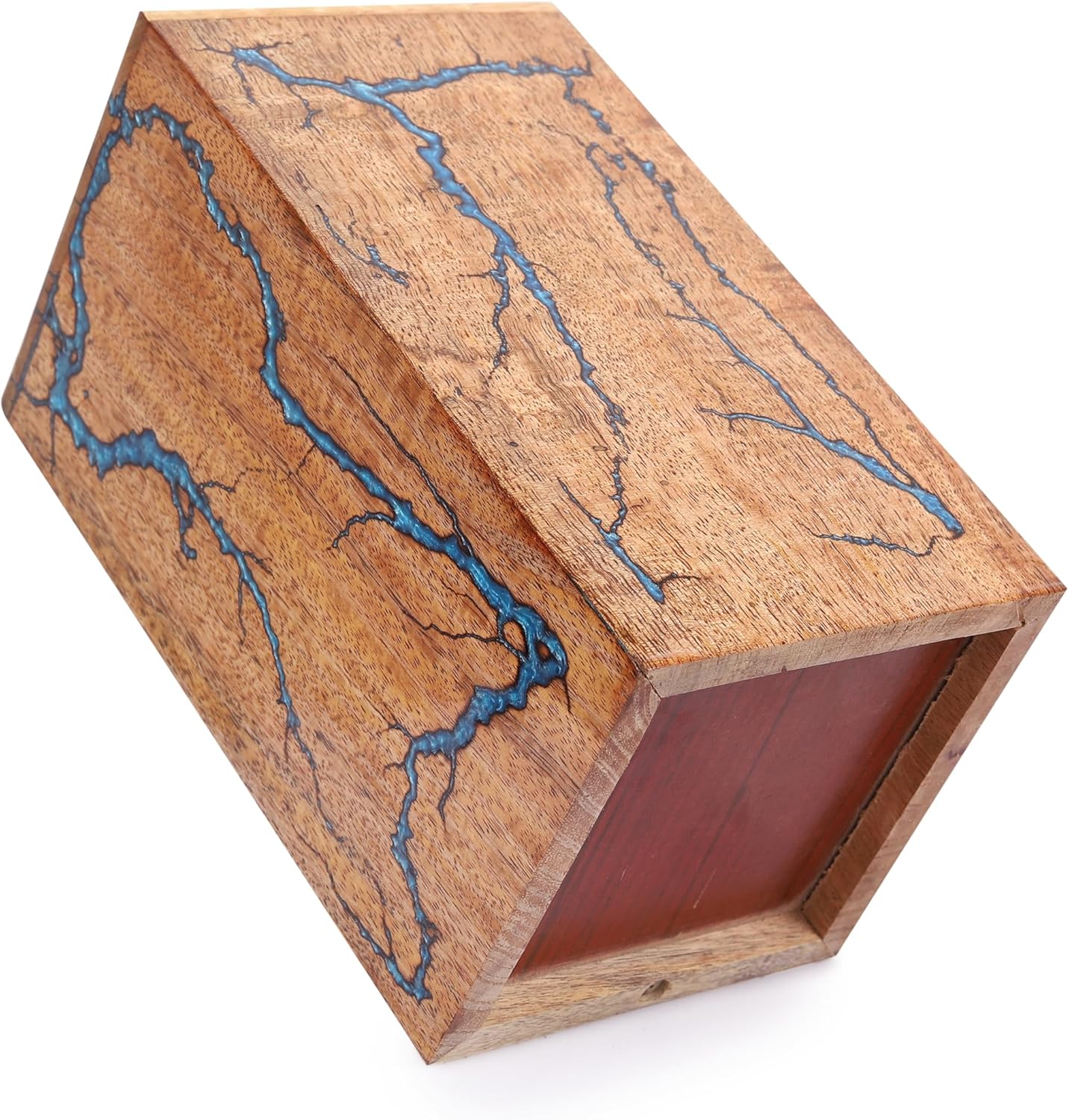 Blue Resin Cremation Urn 250lbs Dignified Design