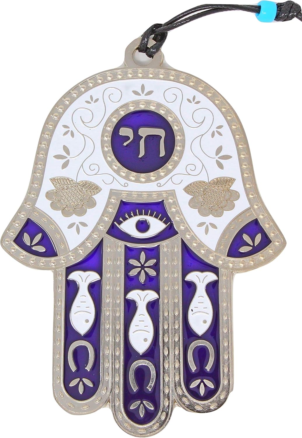 My Daily Styles Jewish Chai Hamsa Wall Decor - Large Purple