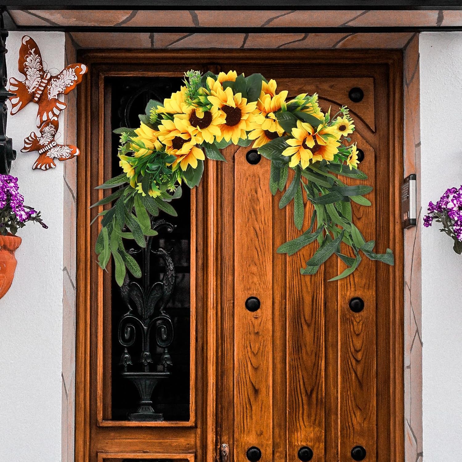 Artificial Sunflower Swag for Wedding Backdrop and Home Decor