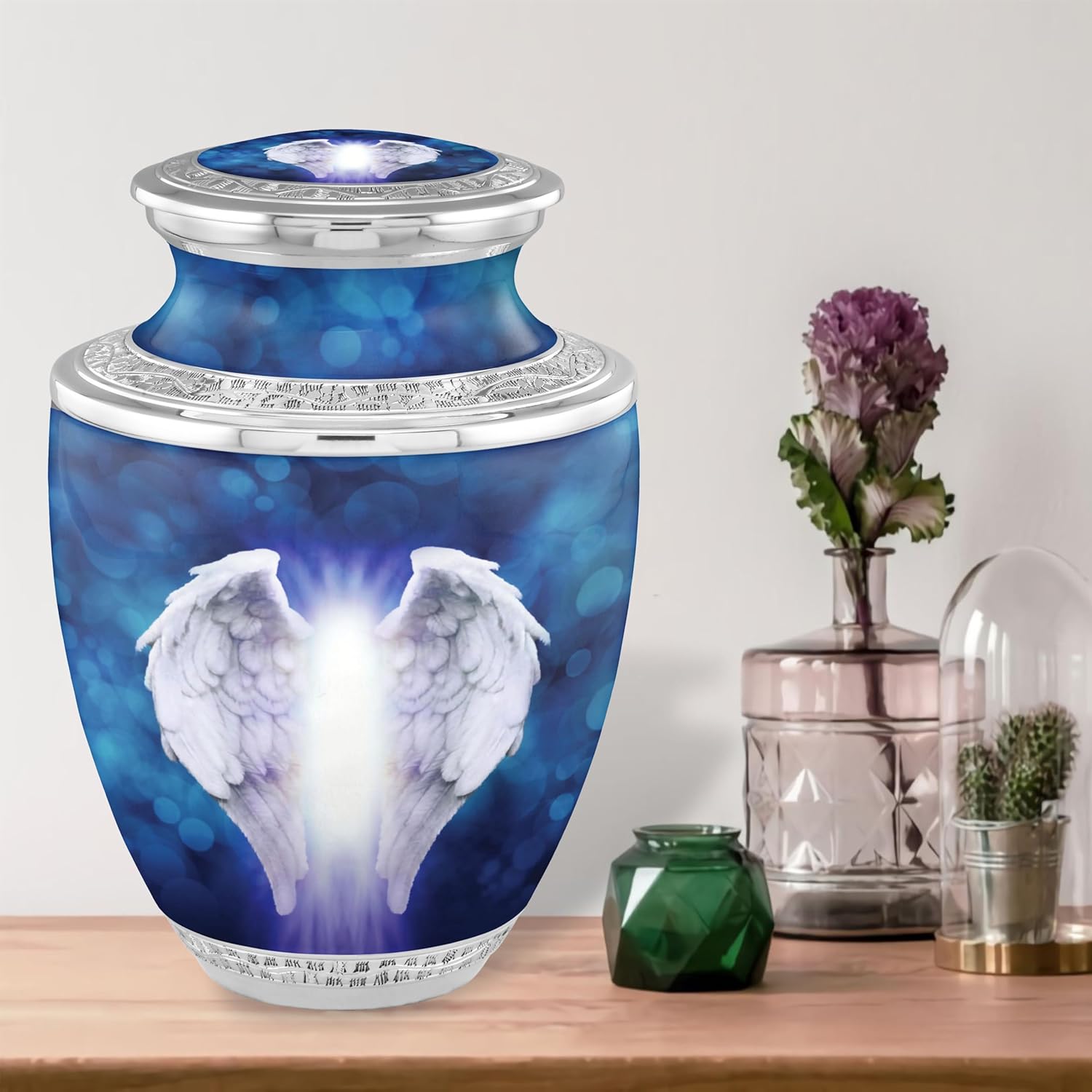 Angel Wings Cremation Urns for Adult Ashes - Handcrafted Elegance