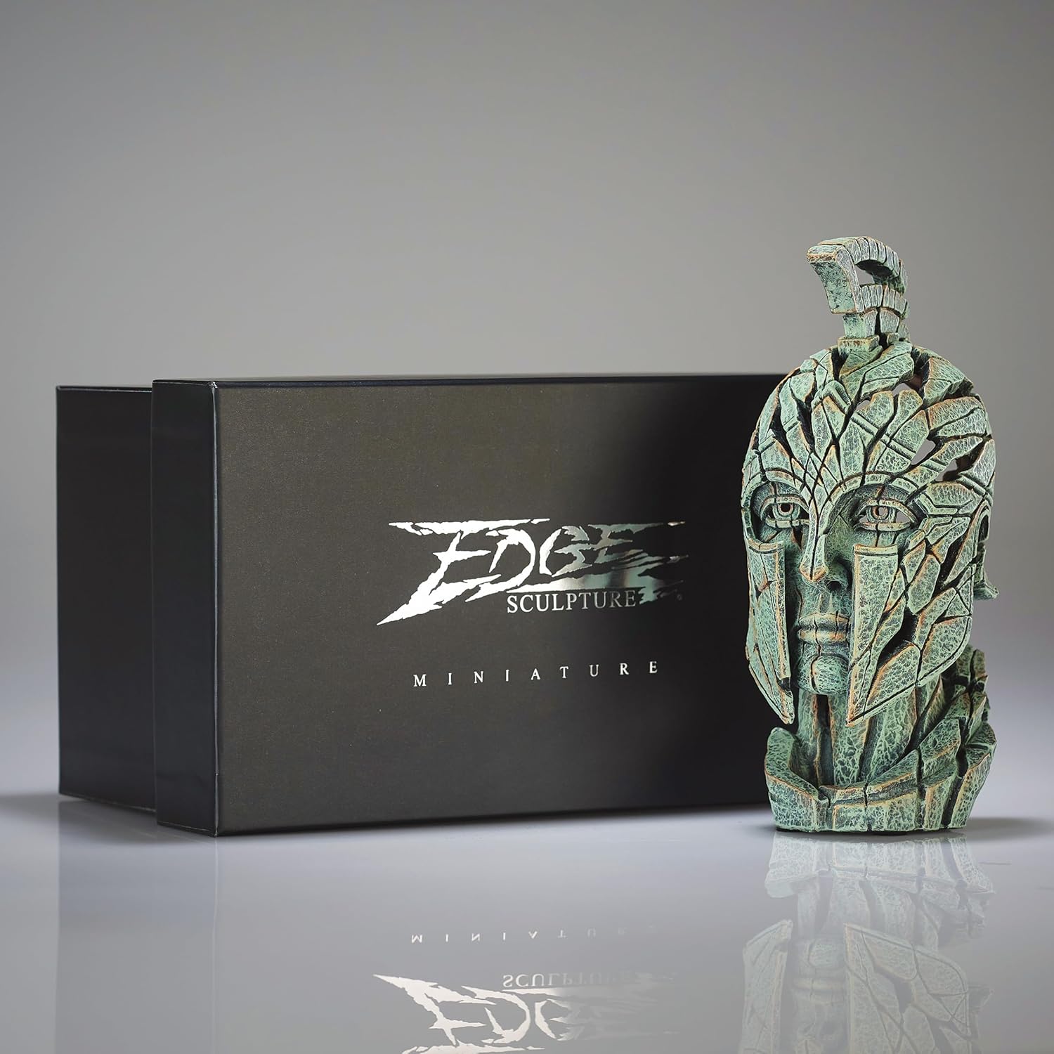 Enesco Edge Sculpture Spartan Warrior Figurine 724 Inch Green