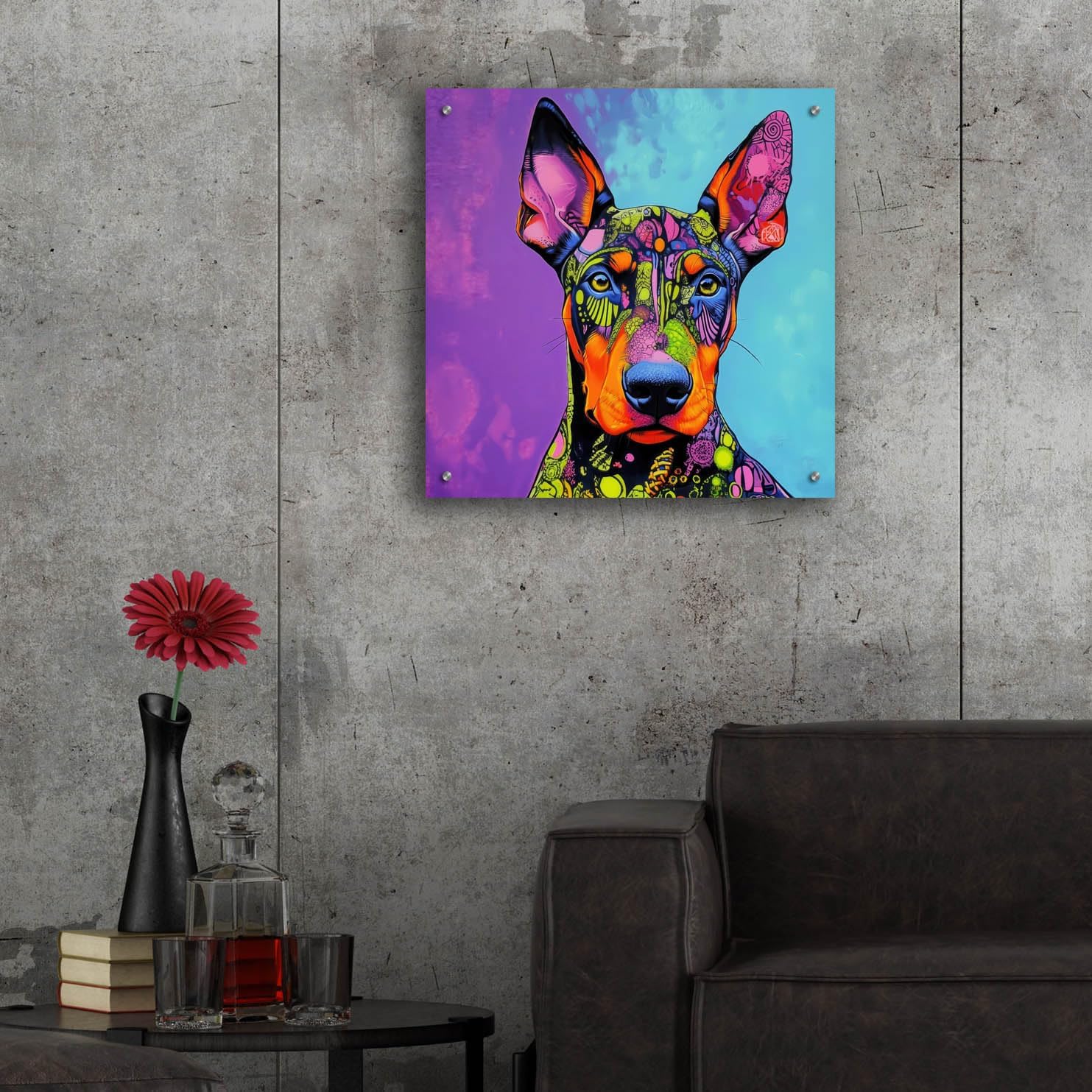 Epic Art Woof Deberman Wall Art 24x24