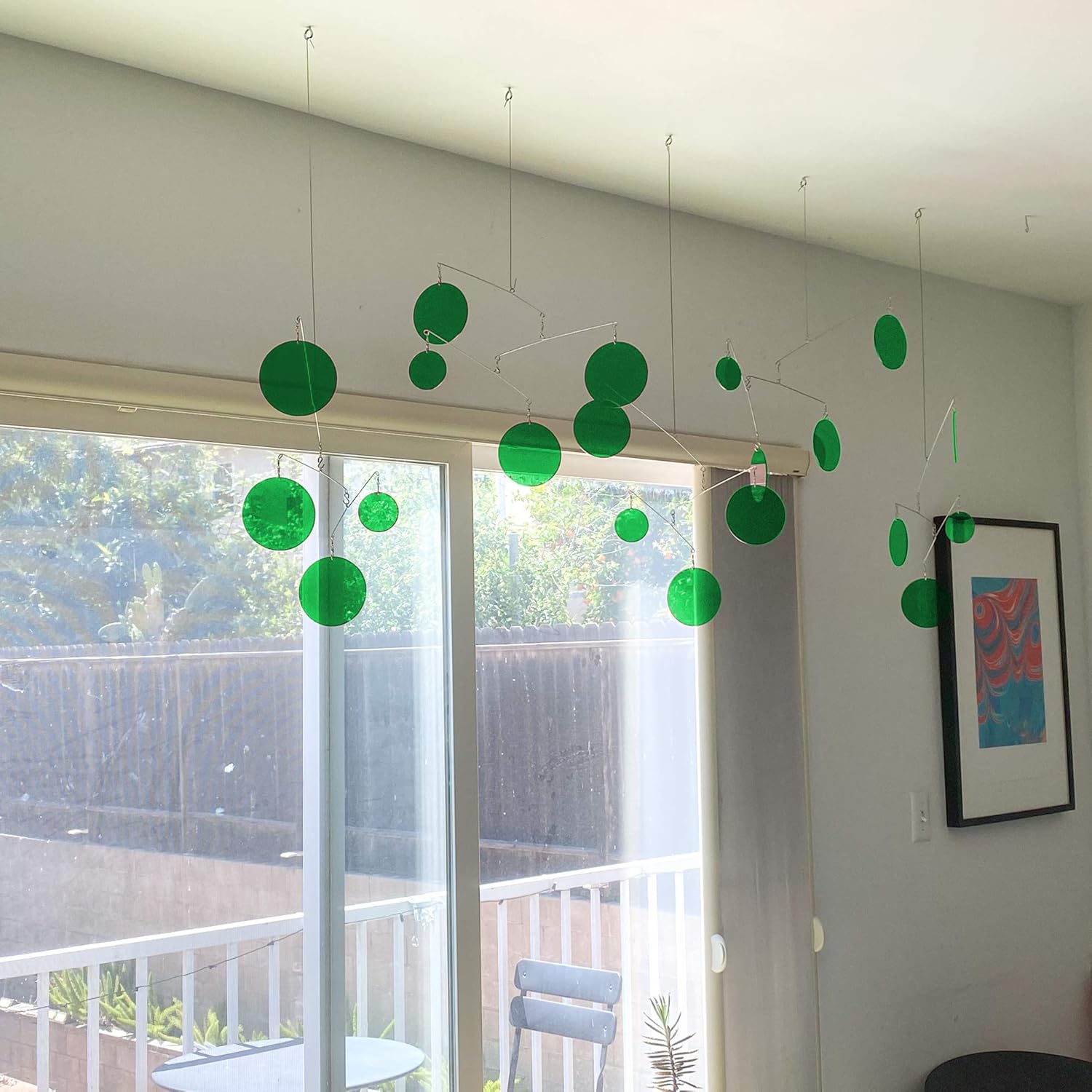 The Heavenly Clear Green Mid-Century Modern Hanging Art