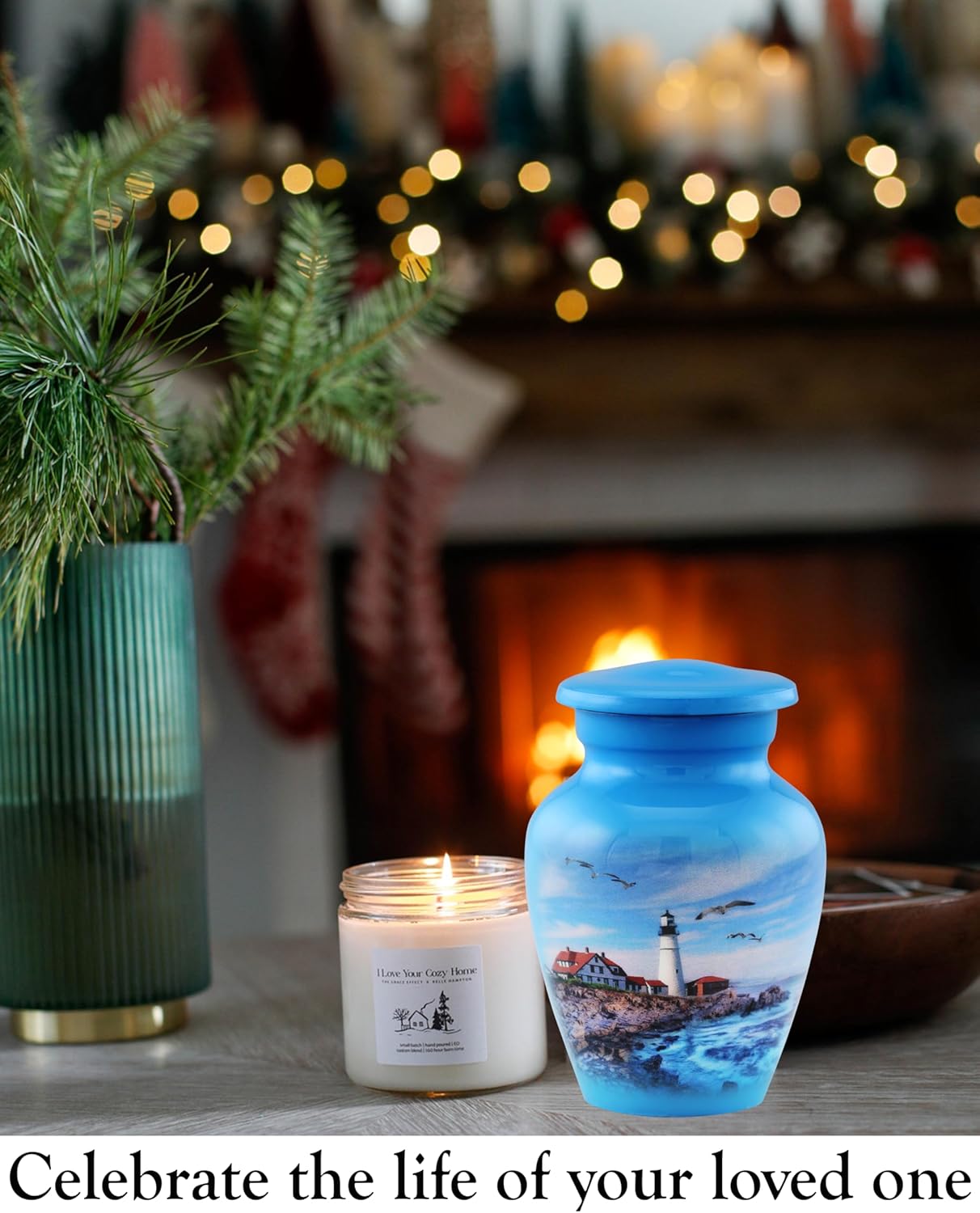 Lighthouse Keepsake Urn for Ashes and Memories