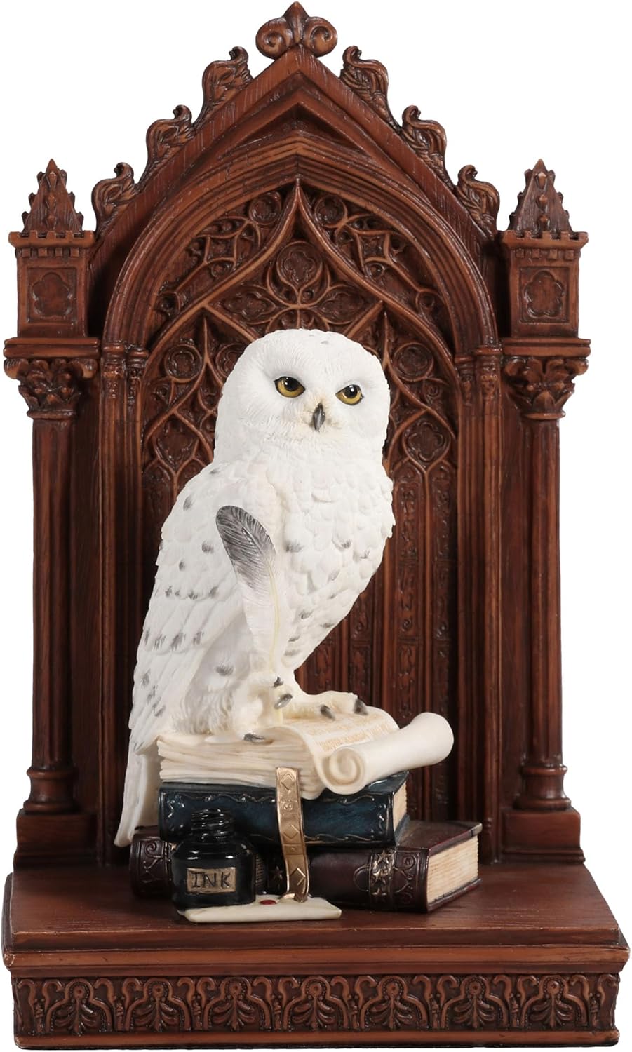 Veronese Design 9 58 Inch Snowy Owl of Wisdom Resin Figurine