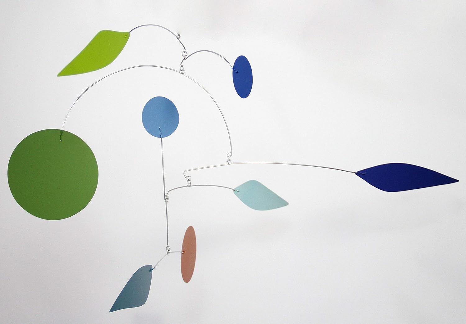 Pinwheel Mobile Midcentury Modern Hanging Art
