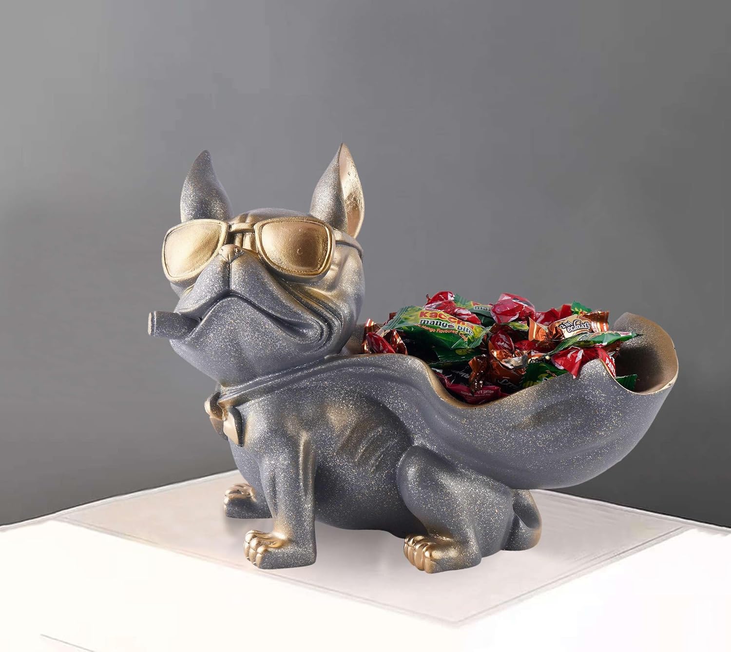 Cool Dog Resin Sculpture Showpiece for Home Decor