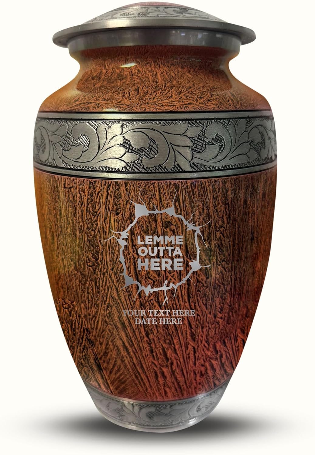 Personalized Large Cremation Urn with Funny Design