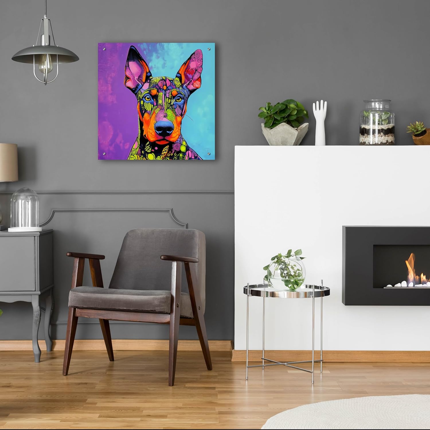 Epic Art Woof Deberman Wall Art 24x24