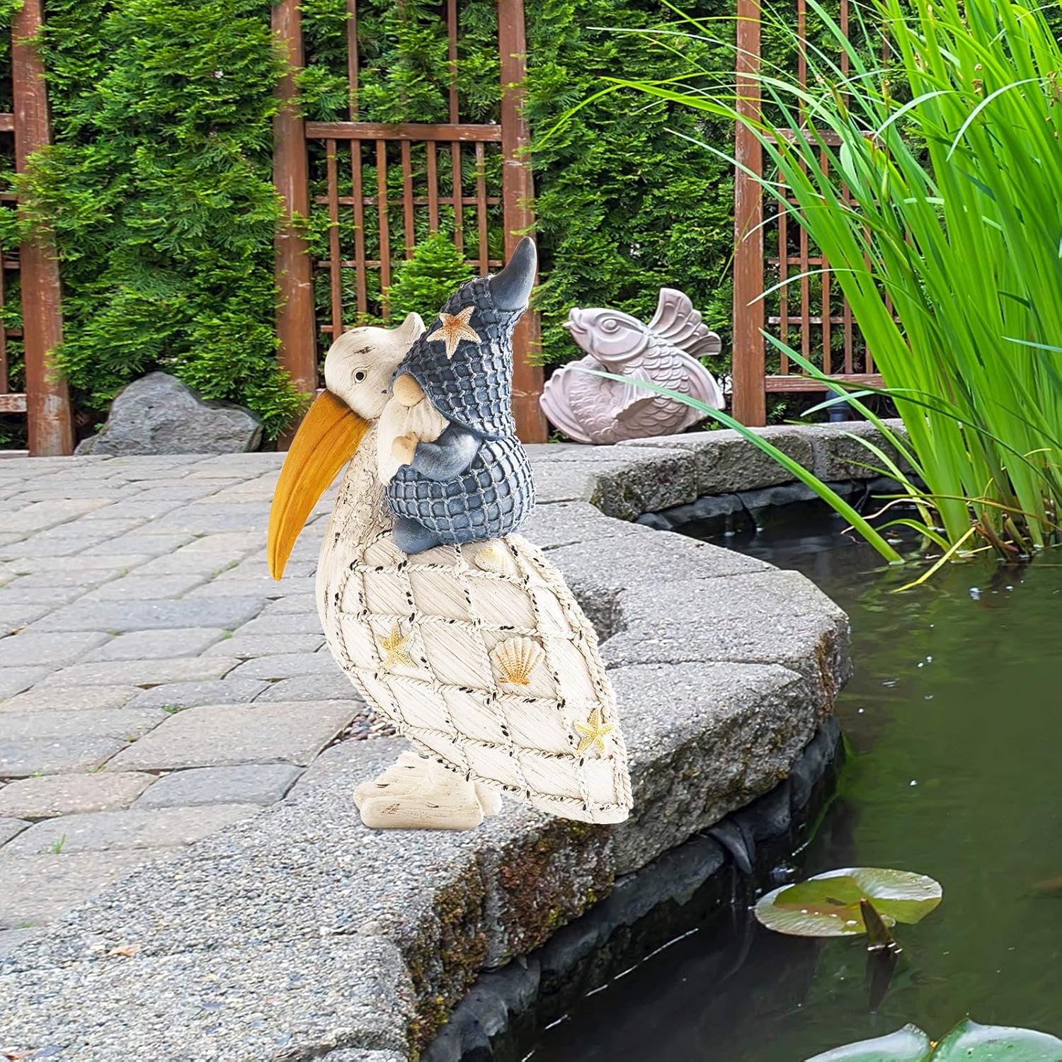115 Inch Pelican Gnome Decor Figurine