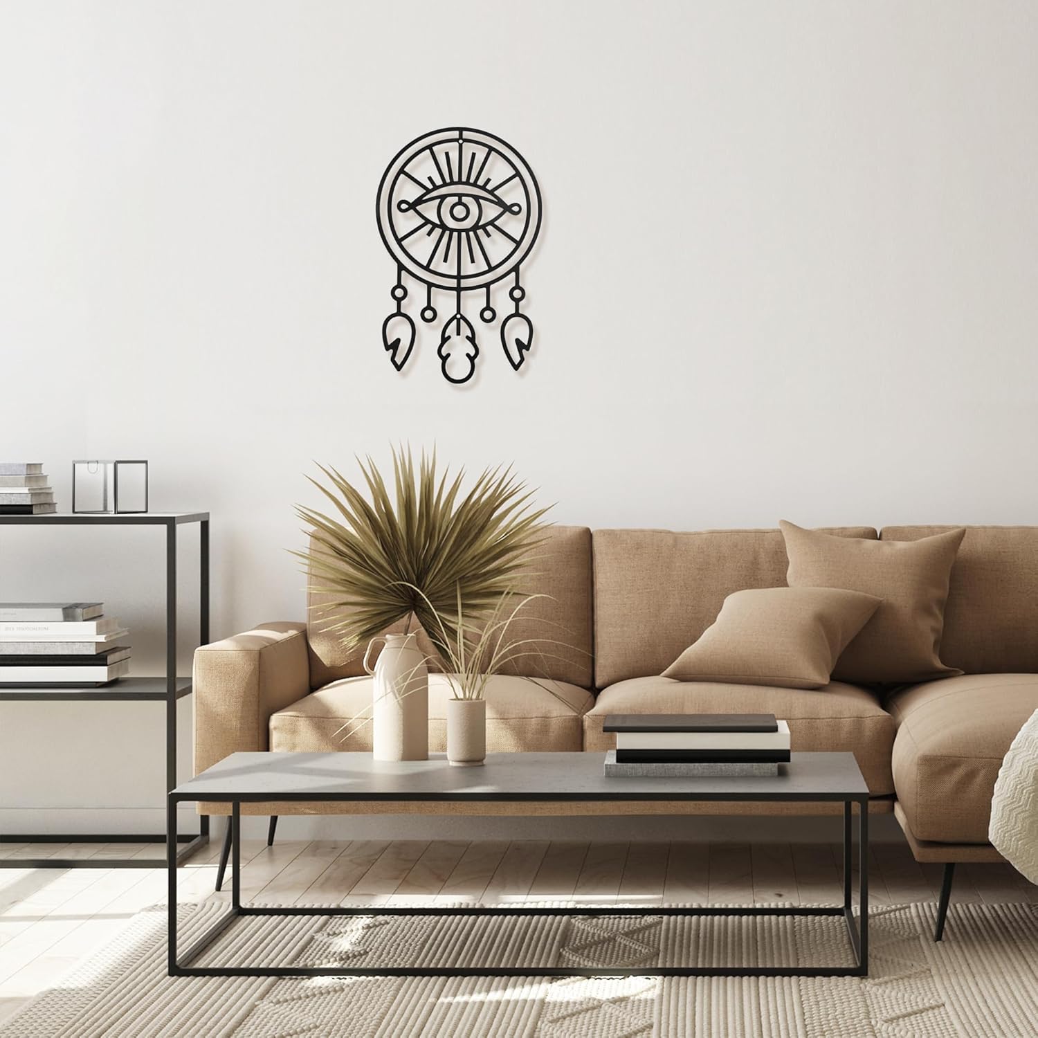 GouZaak Black Dream Catchers Metal Wall Art