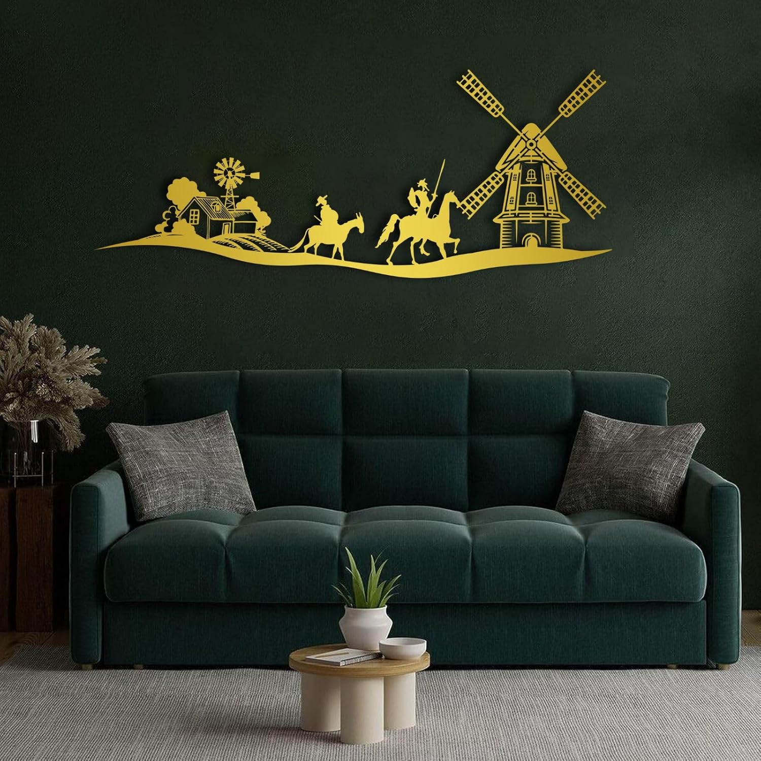 Don Quixote Metal Wall Art 18x7in