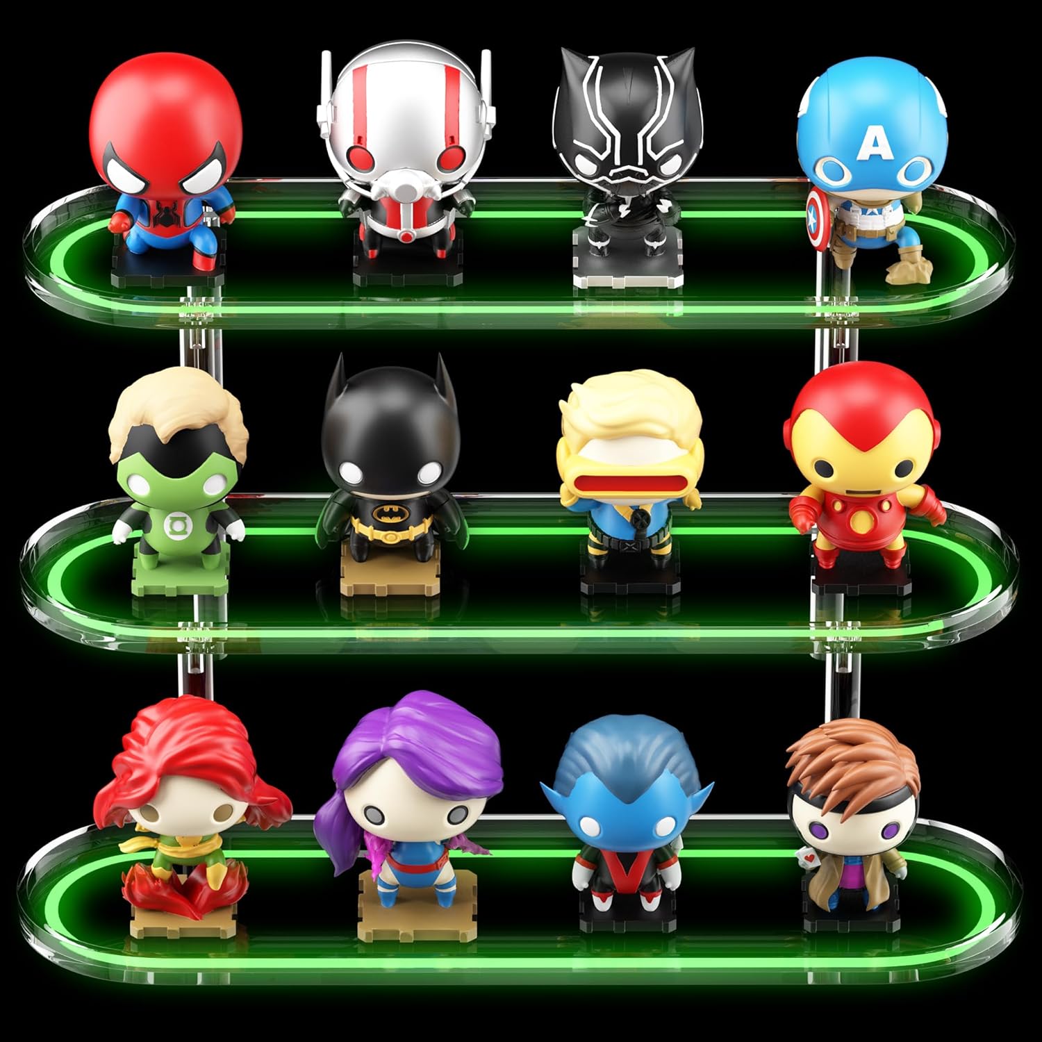 Glowing Acrylic Riser Display Shelf for Funko-POP Figures