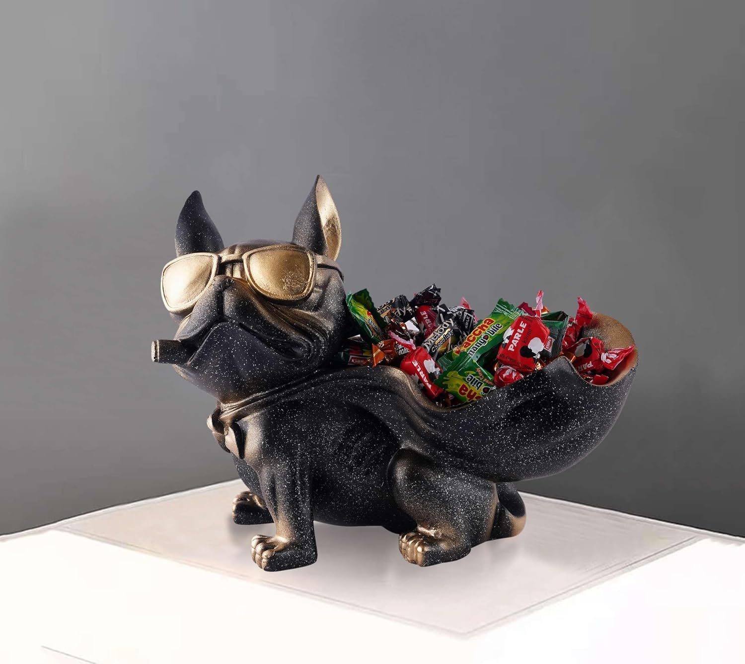 Cool Dog Decoration Resin Showpiece for Home Table