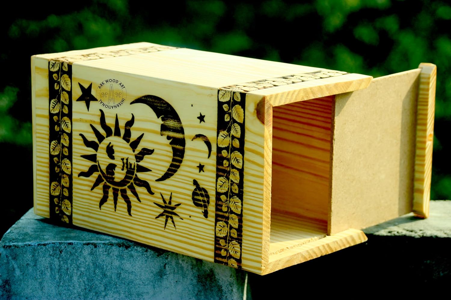 Sun Moon Star Urn for Human Ashes Royal Night Design
