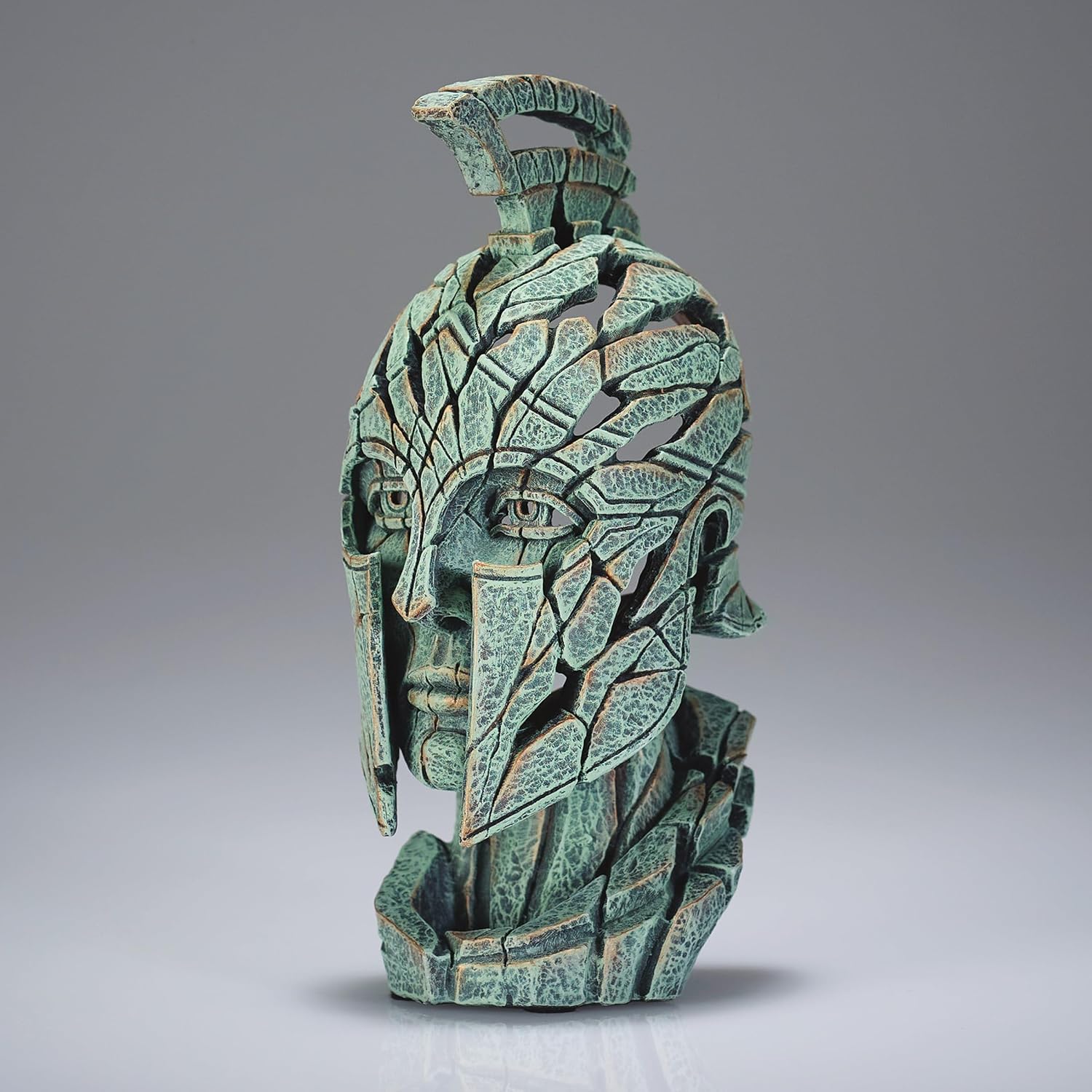 Enesco Edge Sculpture Spartan Warrior Figurine 724 Inch Green